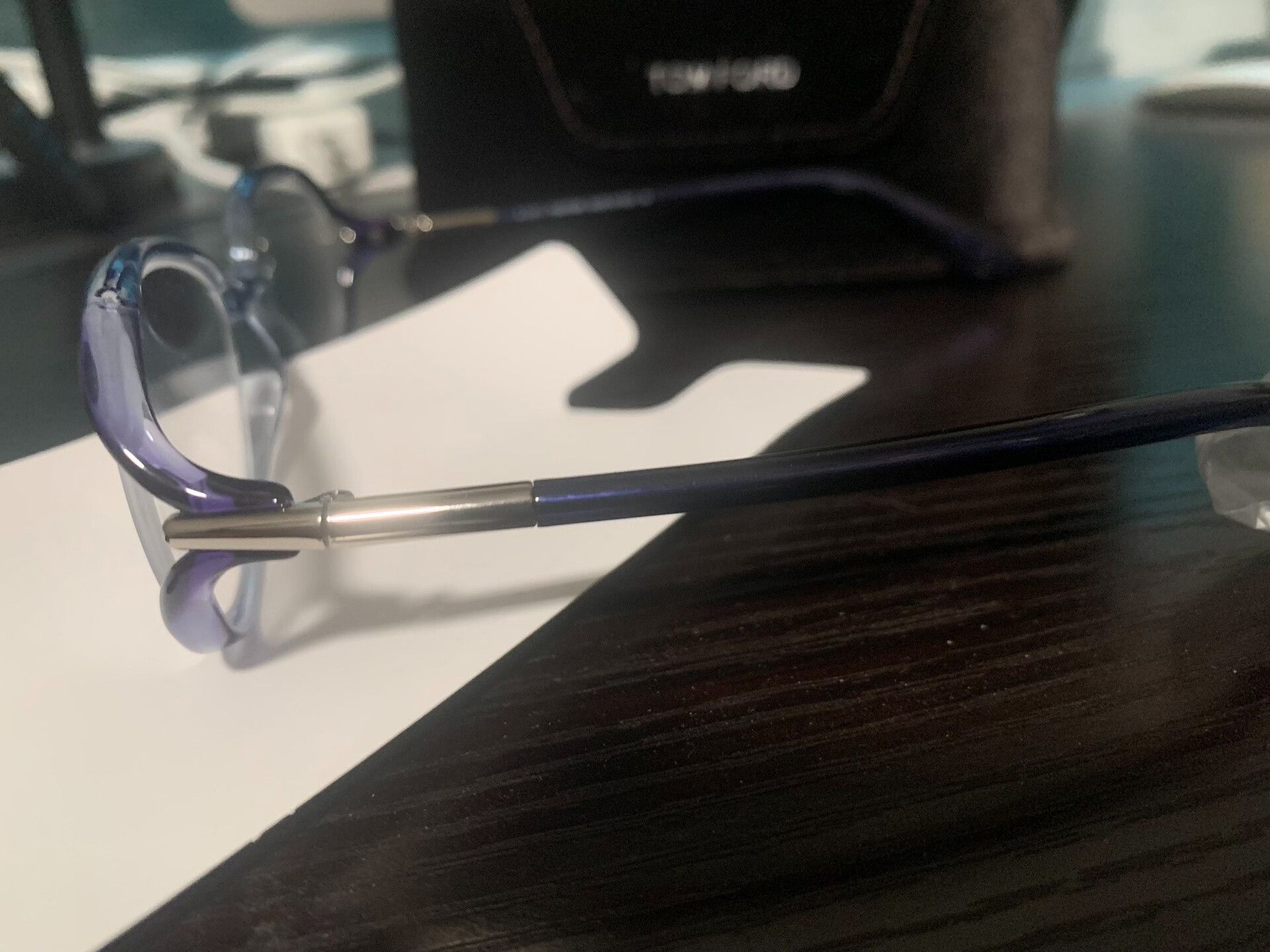 Tom Ford Tom Ford Gradient Blue Eyeglass Frames Size ONE SIZE - 4 Thumbnail