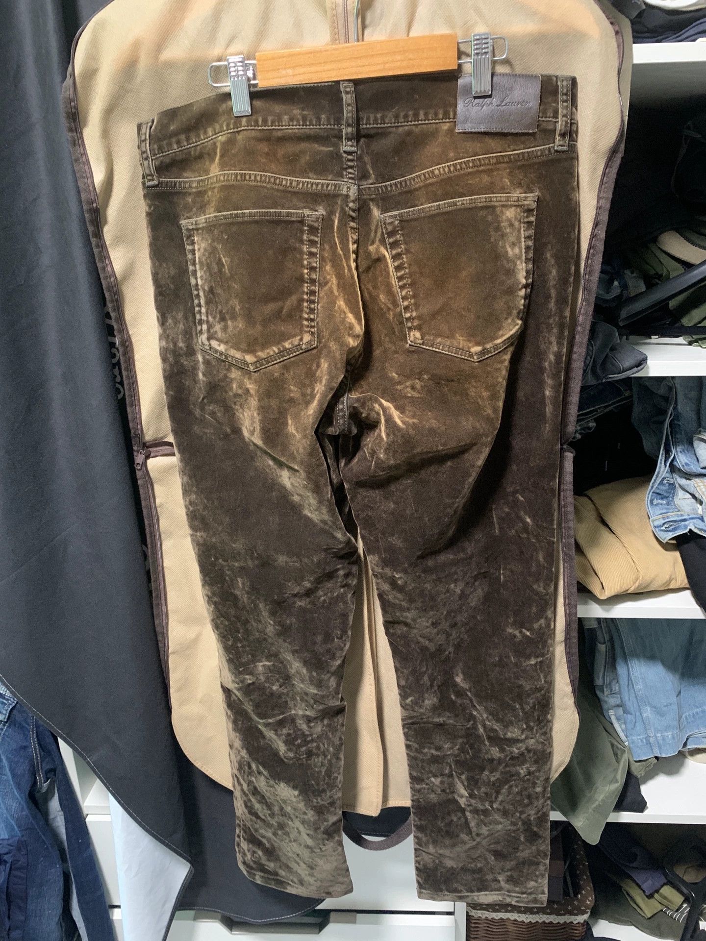 Ralph Lauren Purple Label ralph lauren 50th anniversary velvet pants Size US 30 / EU 46 - 2 Thumbnail