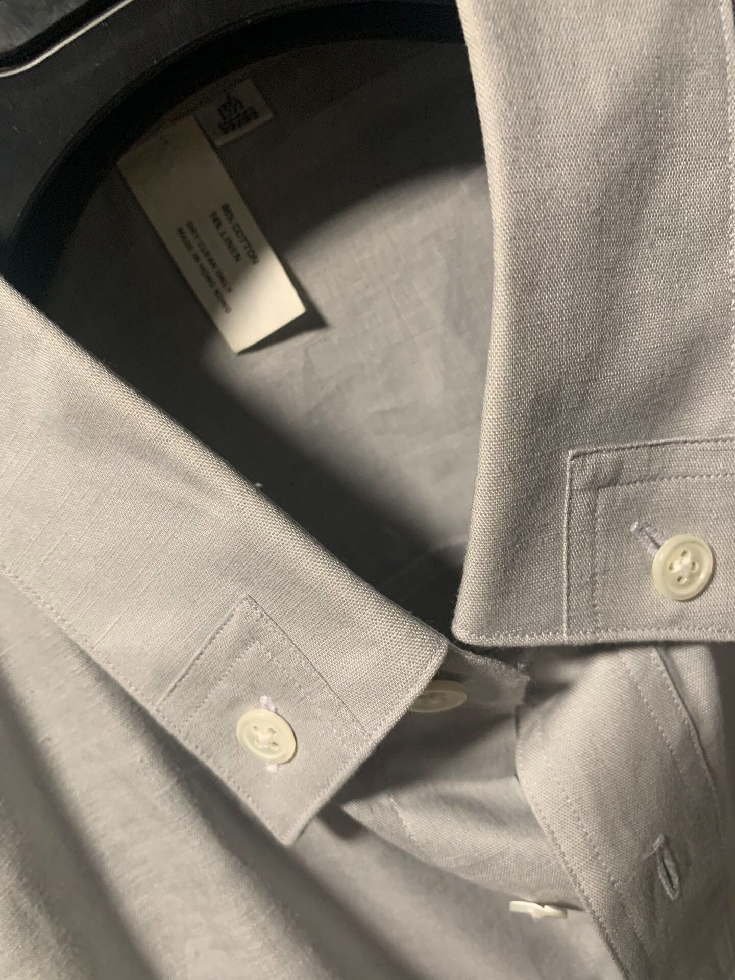 Giorgio Armani Giorgio Armani Cotton Linen Blend Long Sleeve Shirt Size US M / EU 48-50 / 2 - 3 Thumbnail