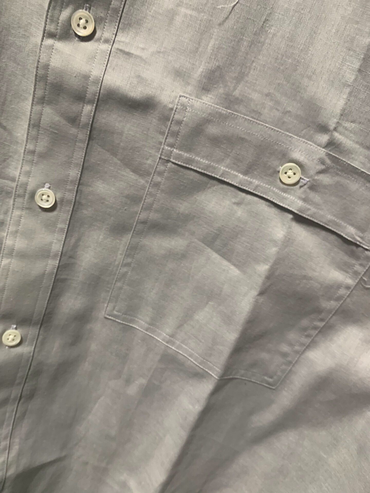 Giorgio Armani Giorgio Armani Cotton Linen Blend Long Sleeve Shirt Size US M / EU 48-50 / 2 - 6 Thumbnail
