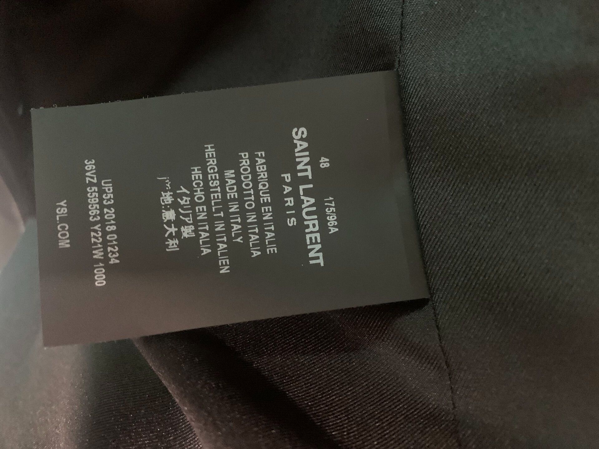 Saint Laurent Paris elegant black tailored double-breasted blazer Size US L / EU 52-54 / 3 - 6 Thumbnail