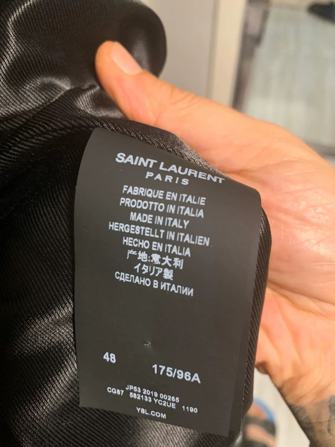 Saint Laurent Paris saint laurent black leather jacket size 48 Size US L / EU 52-54 / 3 - 6 Thumbnail