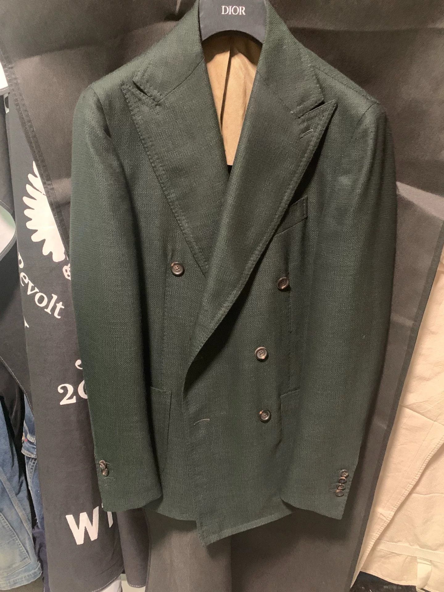 Stile Latino stylish dark green wool blazer Size US M / EU 48-50 / 2 - 2 Thumbnail