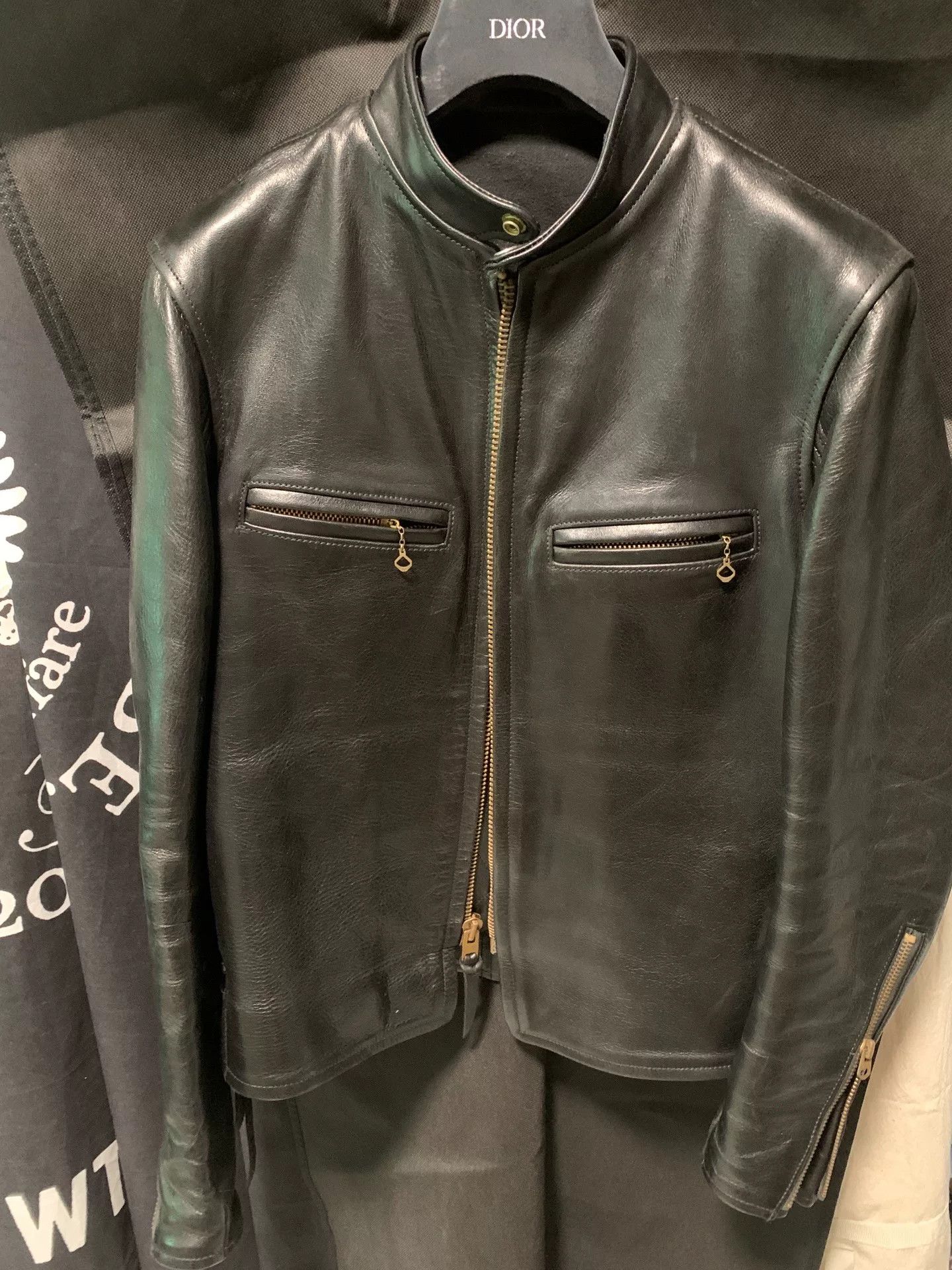 Y's handcrafted leather biker jacket in size 38 Size US M / EU 48-50 / 2 - 3 Thumbnail