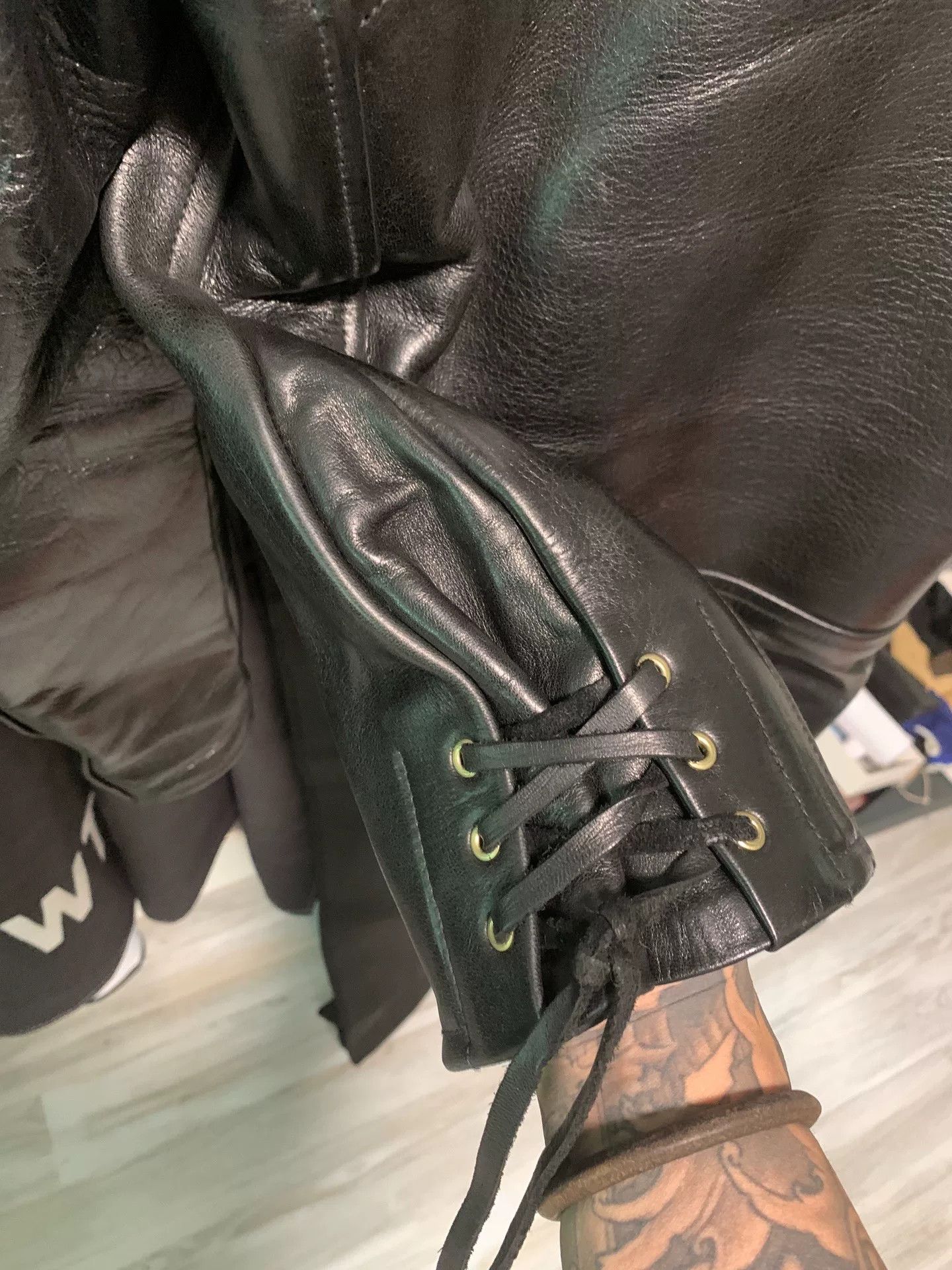 Y's handcrafted leather biker jacket in size 38 Size US M / EU 48-50 / 2 - 5 Thumbnail