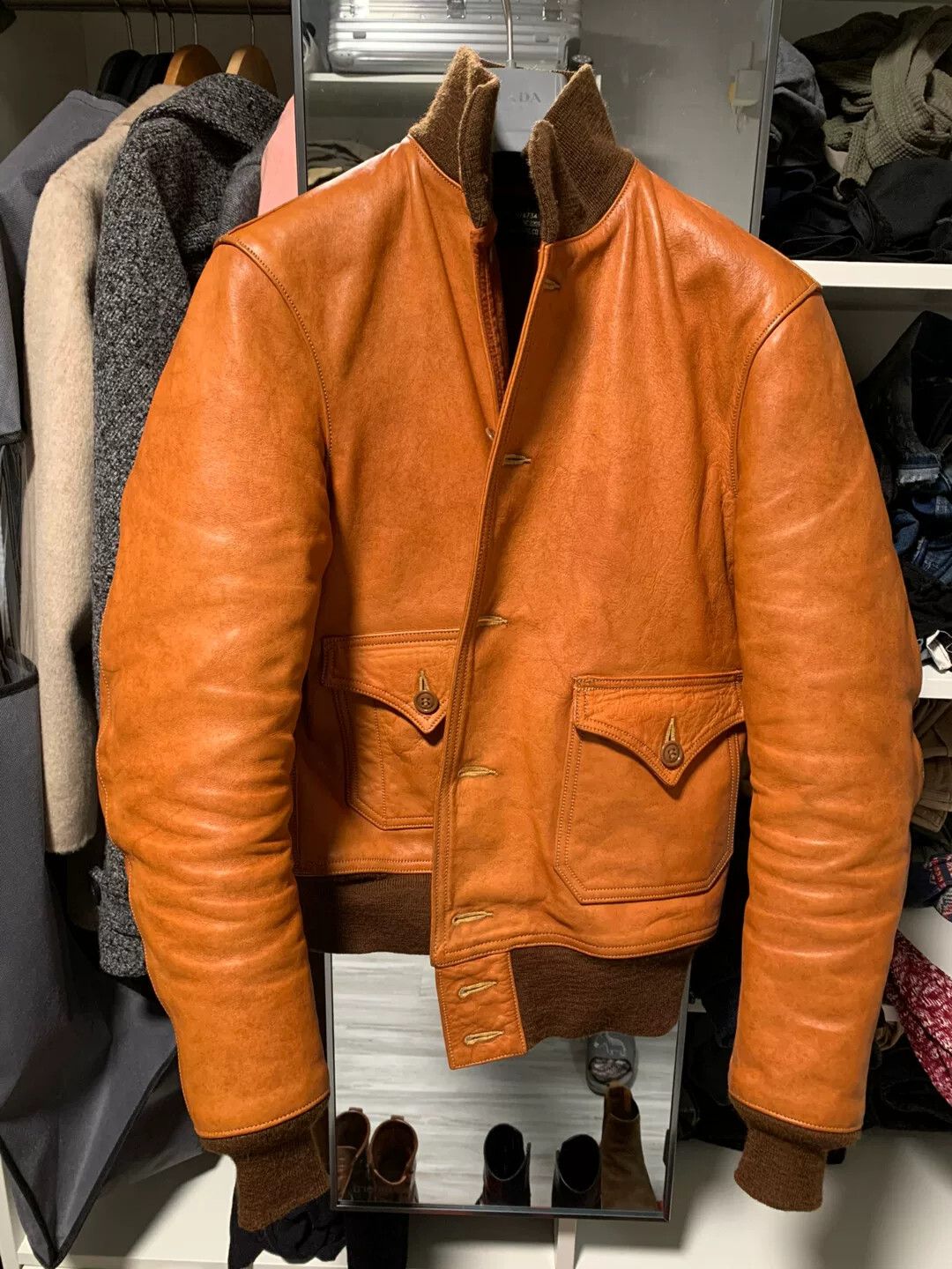 Freewheelers freewheelers brown leather jacket size 38 Size US M / EU 48-50 / 2 - 2 Thumbnail