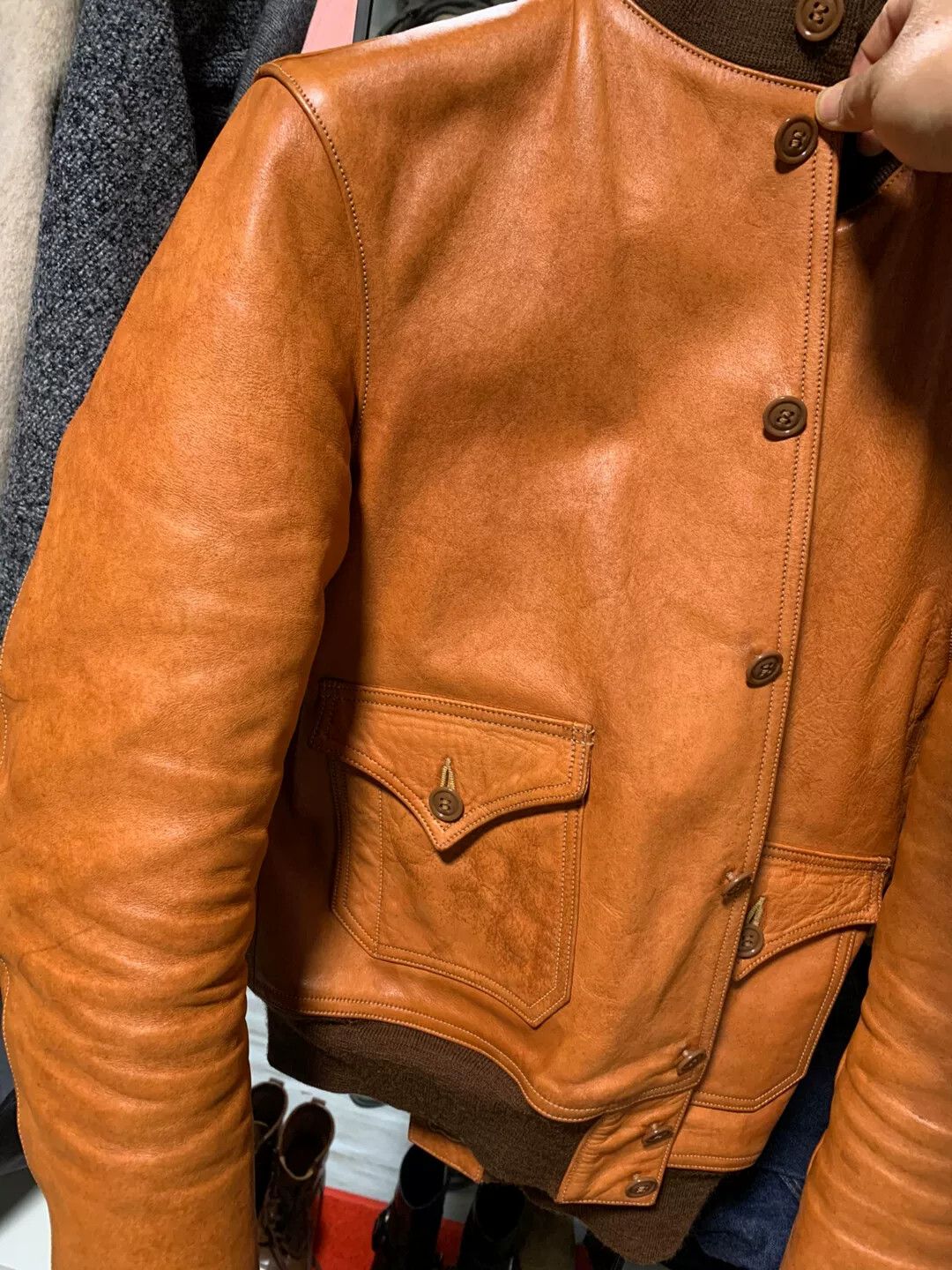Freewheelers freewheelers brown leather jacket size 38 Size US M / EU 48-50 / 2 - 5 Thumbnail