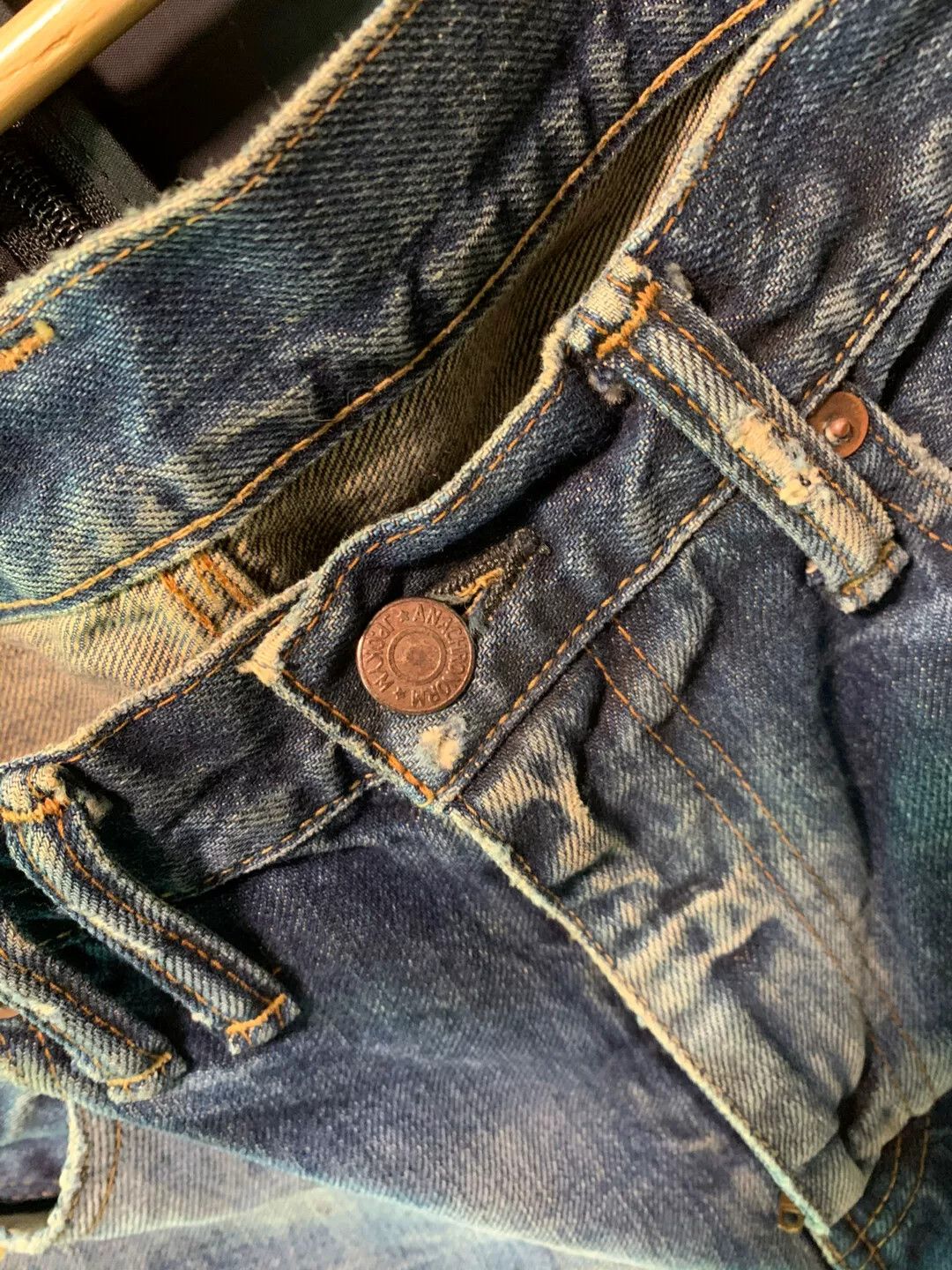ANACHRONORM stylish raw denim slim fit jeans W30 Size US 30 / EU 46 - 4 Thumbnail