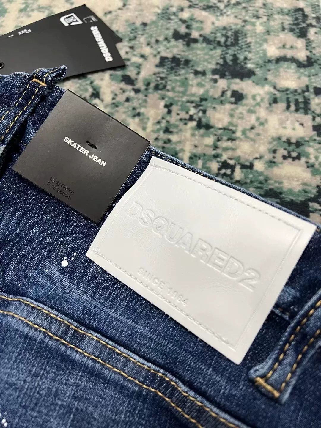 Dsquared2 new dsquared2 blue washed denim skater pants Size US 31 - 7 Thumbnail