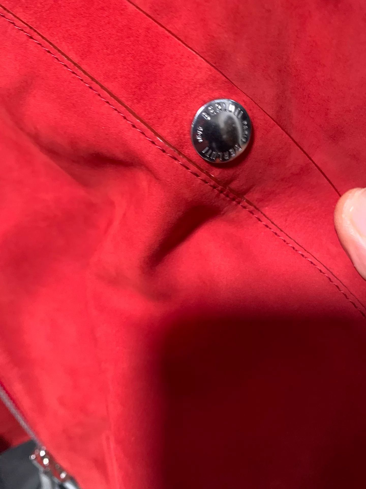 Berluti berluti red leather bomber jacket size 46 Size US L / EU 52-54 / 3 - 3 Thumbnail