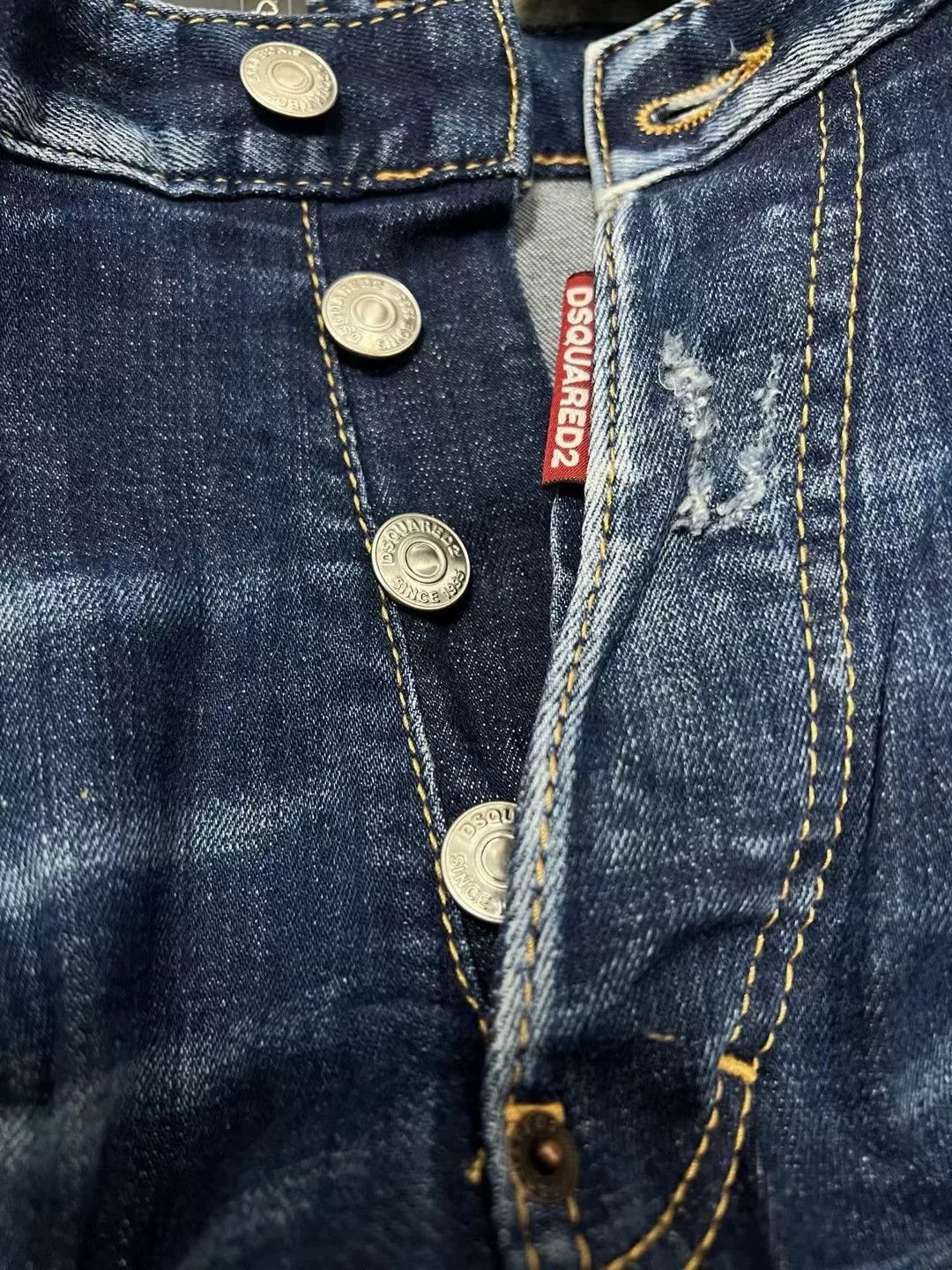 Dsquared2 dsquared2 blue distressed denim pants Size US 31 - 3 Thumbnail