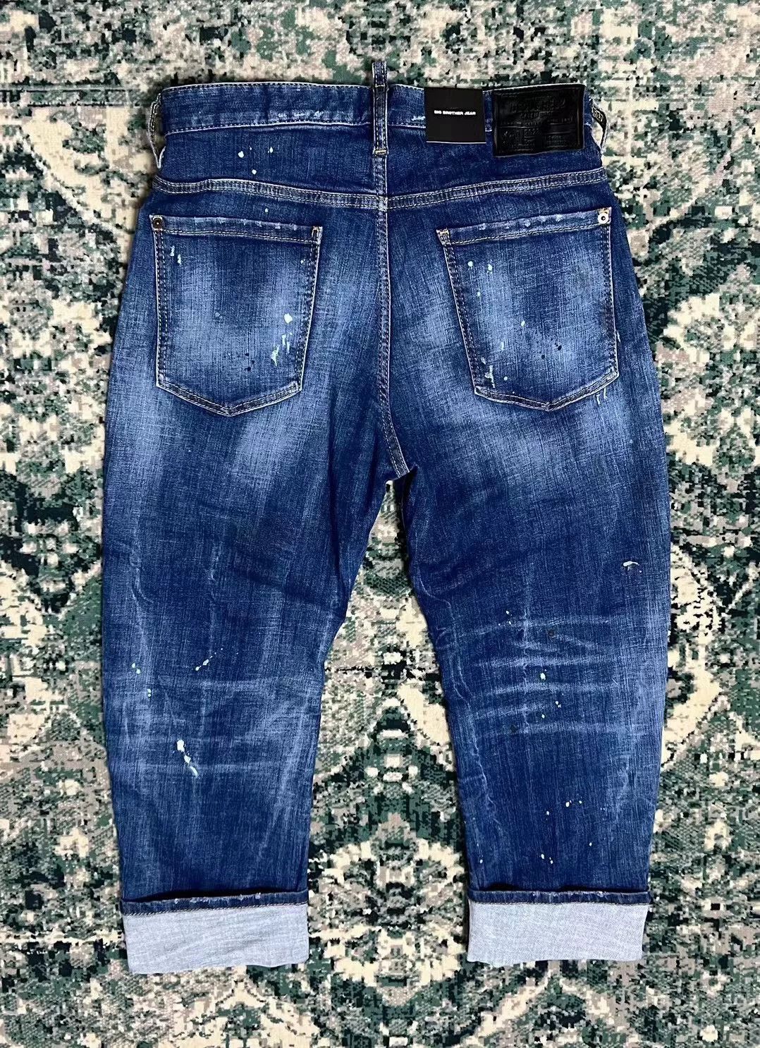Dsquared2 dsquared2 blue distressed patch denim pants Size US 31 - 2 Thumbnail