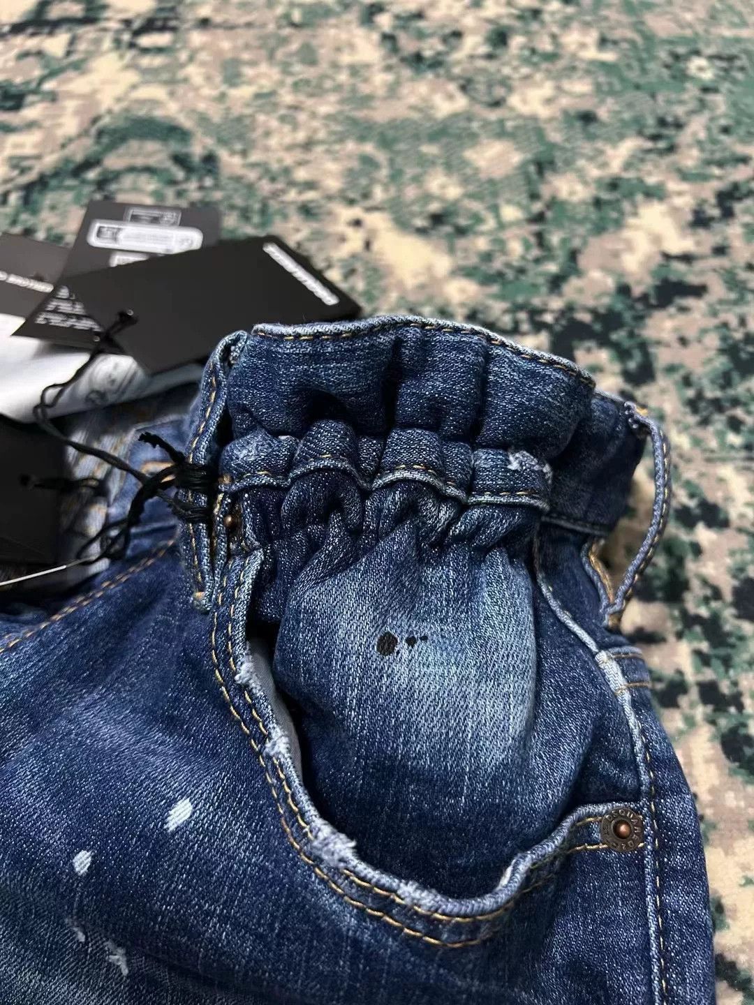 Dsquared2 dsquared2 blue distressed patch denim pants Size US 31 - 5 Thumbnail