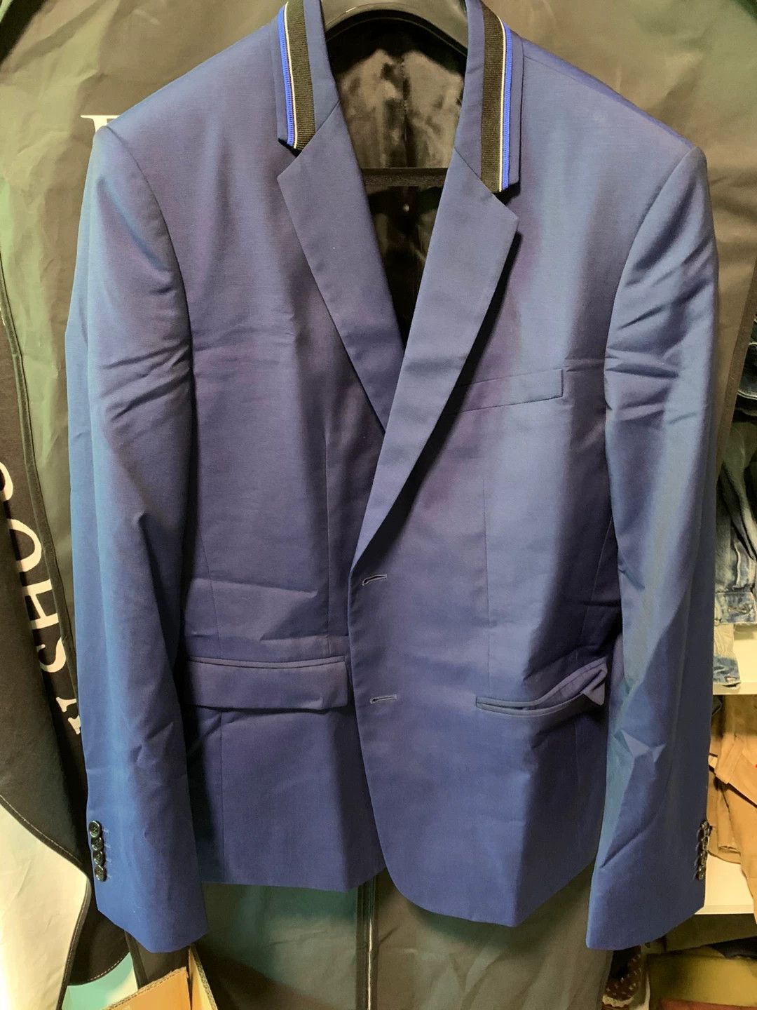 Dior Dior Homme Blue Wool Blazer Size 48 Size US M / EU 48-50 / 2 - 2 Thumbnail