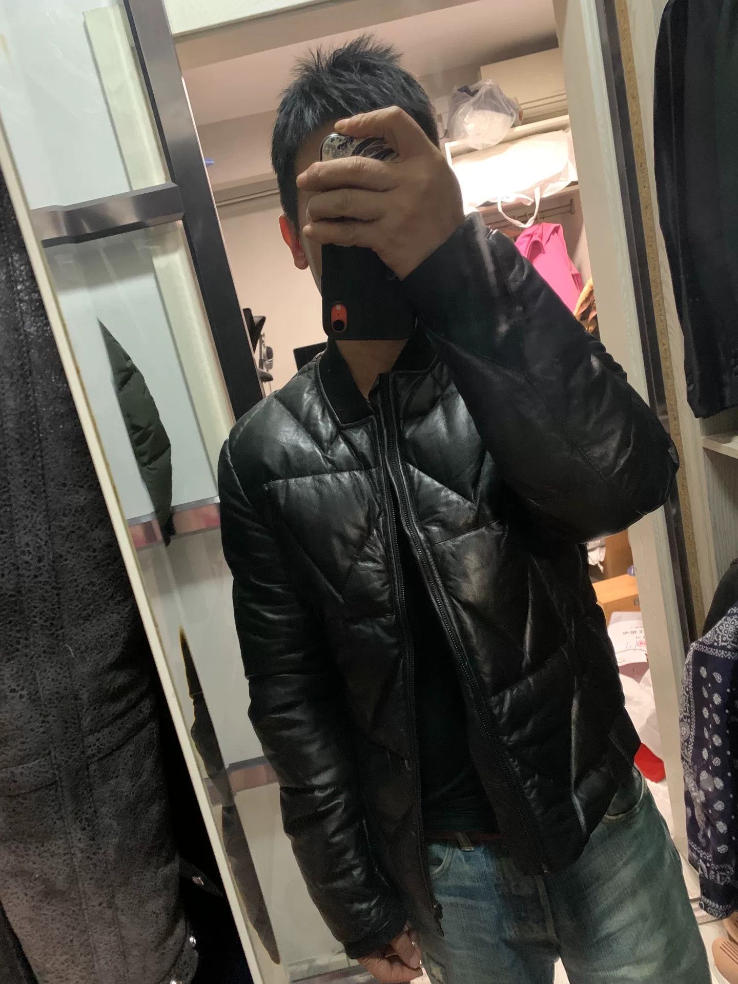 Kenzo kenzo leather down jacket size L Size US L / EU 52-54 / 3 - 6 Thumbnail