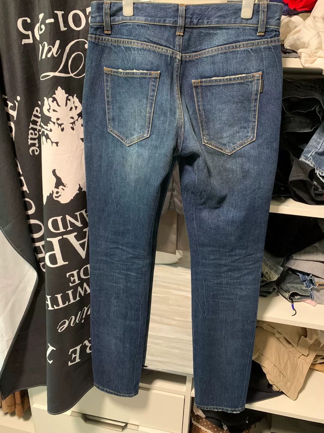 Saint Laurent Paris saint laurent new distressed blue jeans Size US 29 - 6 Thumbnail