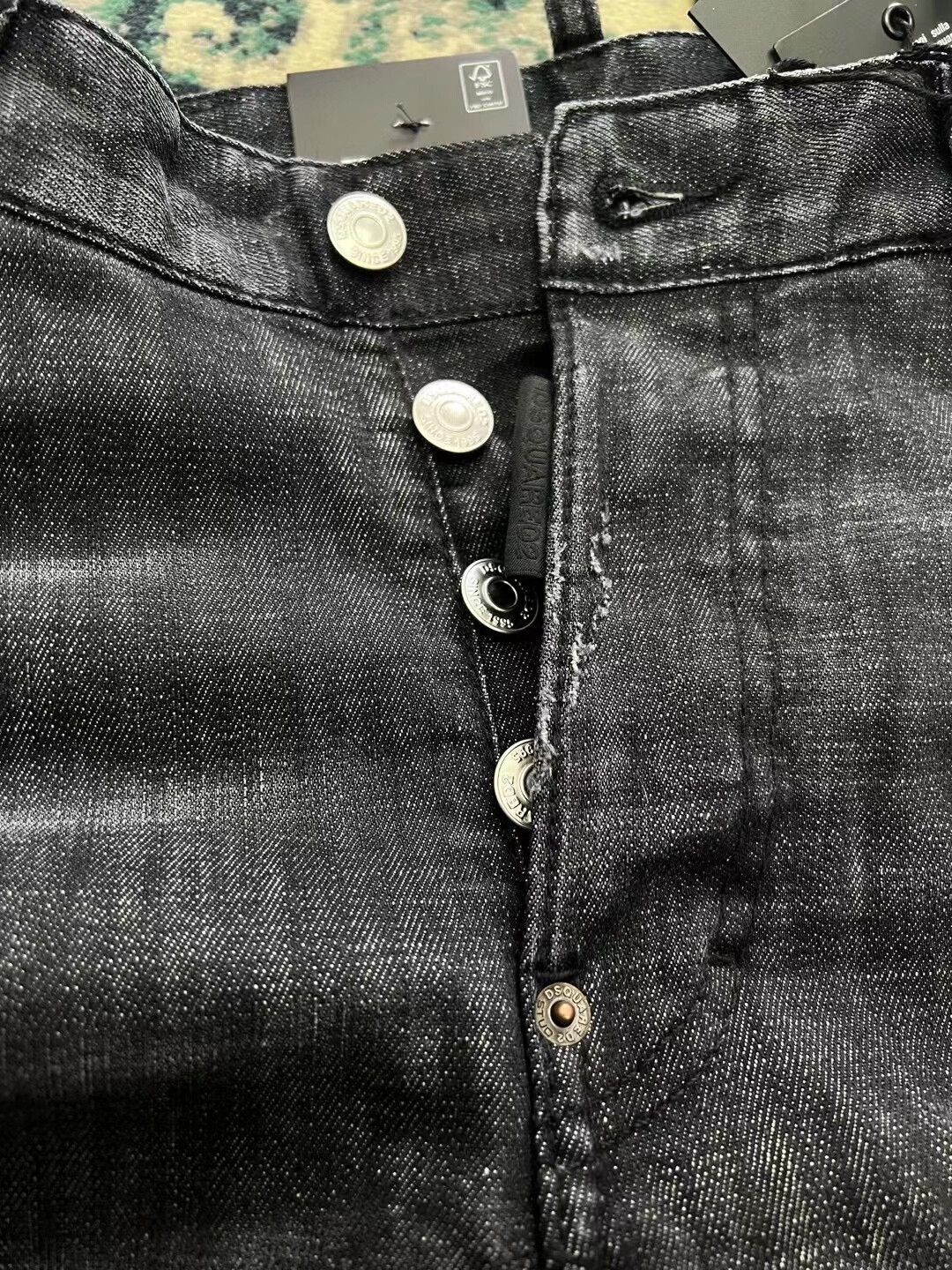 Dsquared2 dsquared2 black gray biker jeans Size US 31 - 3 Thumbnail