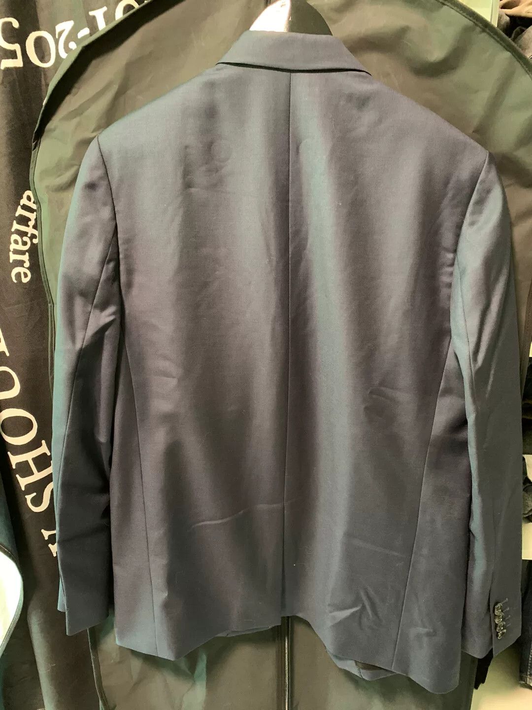 Dior navy wool blazer with leather trim Size US M / EU 48-50 / 2 - 3 Thumbnail