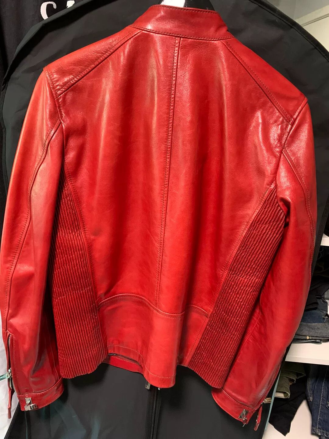 Dsquared2 dsquared2 classic red leather jacket size 46 Size US M / EU 48-50 / 2 - 6 Thumbnail