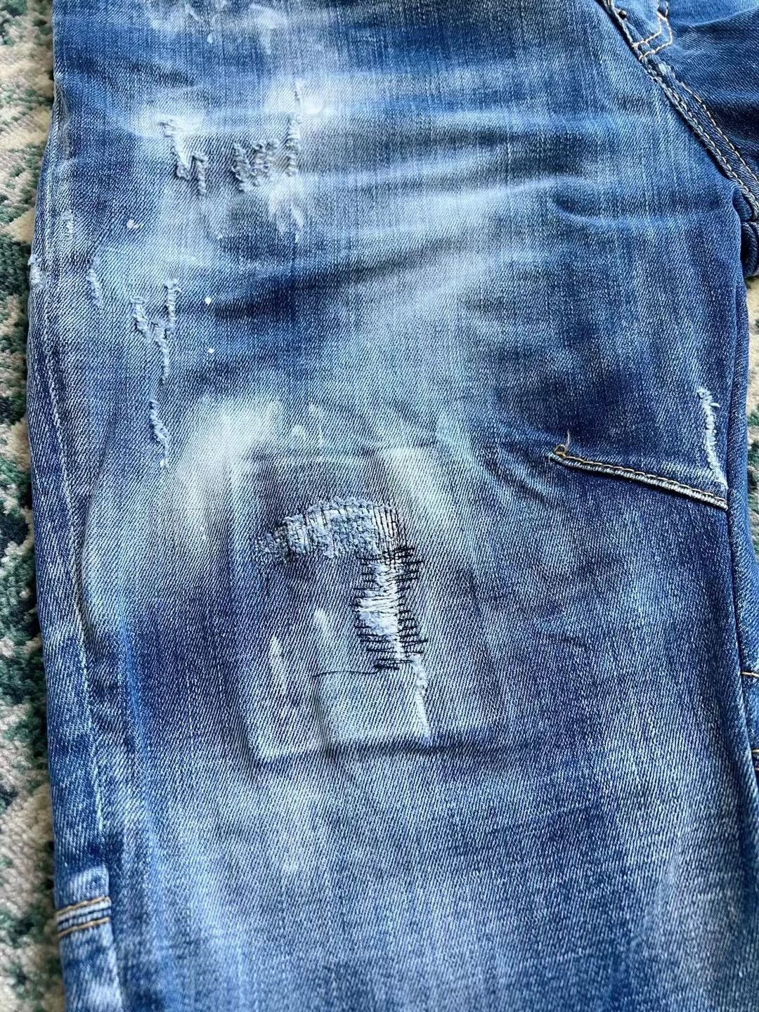 Dsquared2 Dsquared2 Blue Washed Combat Jeans Special Edition Size US 31 - 4 Thumbnail
