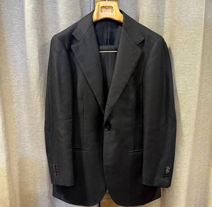Ring Jacket navy blue tailored suit jacket for men Size US M / EU 48-50 / 2 - 2 Thumbnail