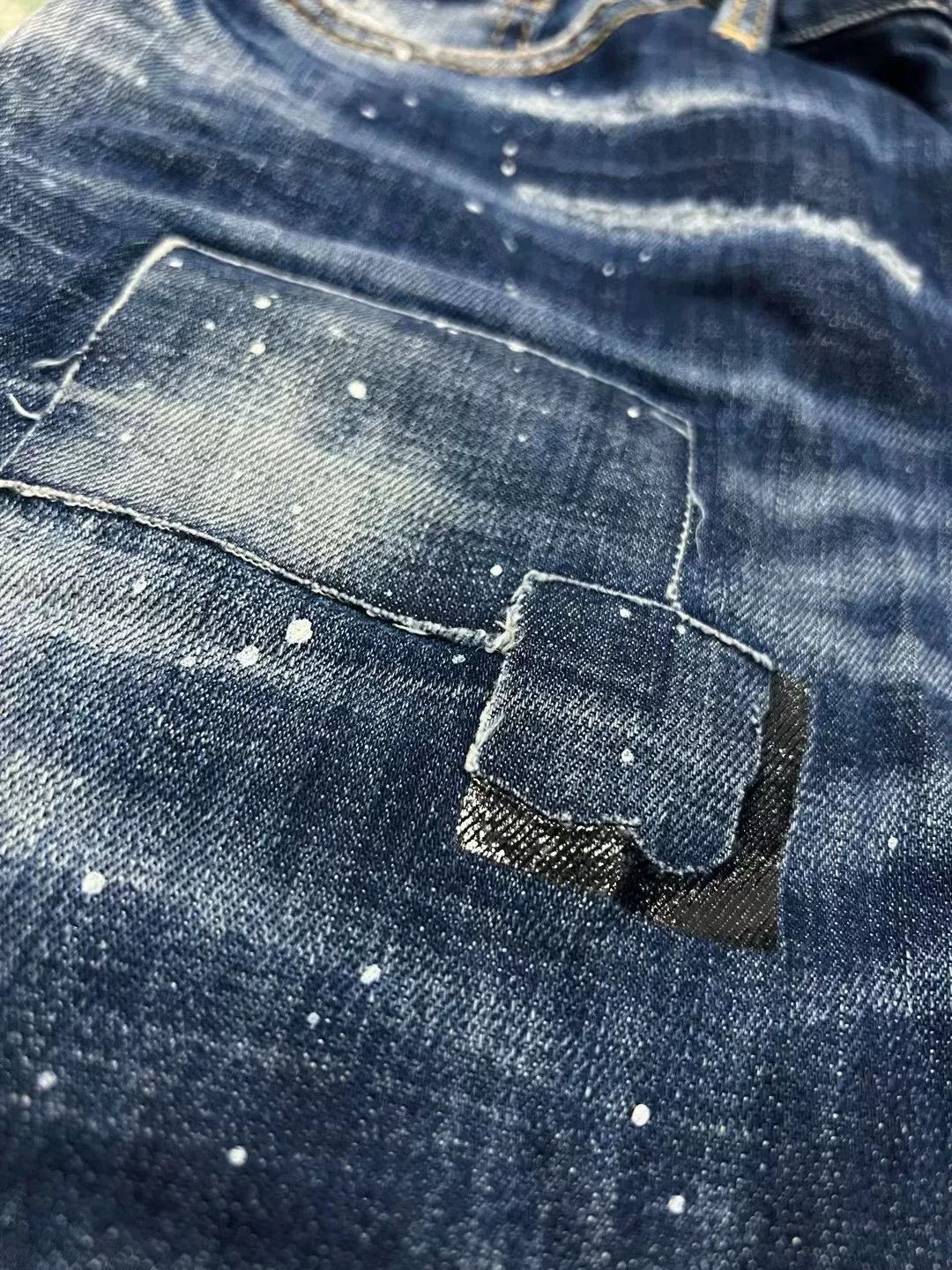 Dsquared2 blue distressed cropped denim trousers by dsquared2 Size US 31 - 4 Thumbnail