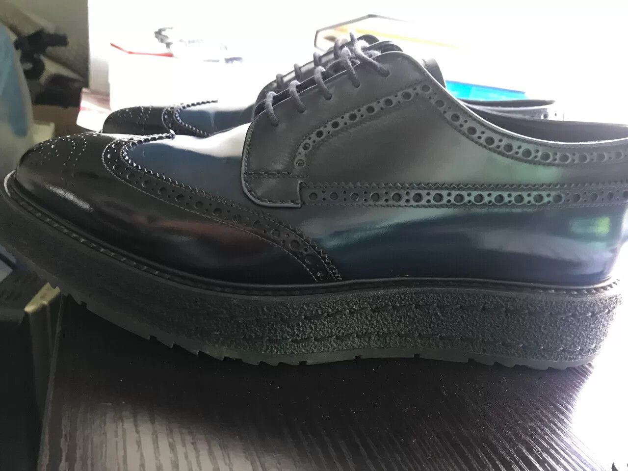 Prada prada classic brogue shoes size uk6 Size US 8 / EU 41 - 3 Thumbnail