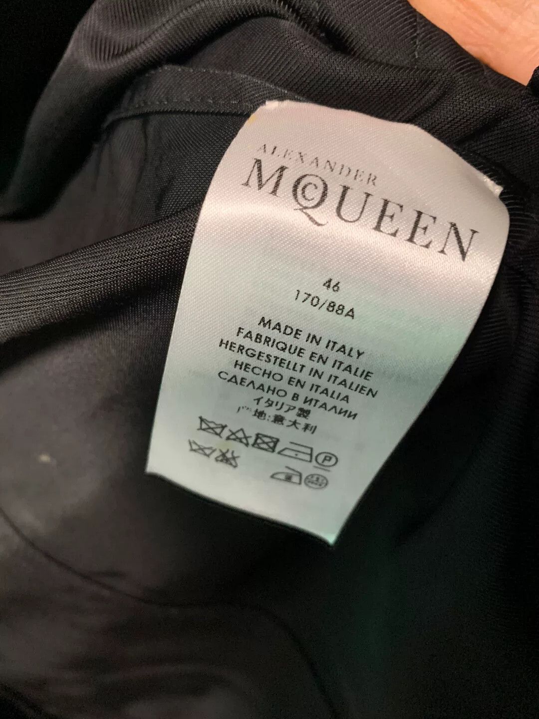Alexander McQueen alexander mcqueen lightweight coat in black size 46 Size US L / EU 52-54 / 3 - 4 Thumbnail