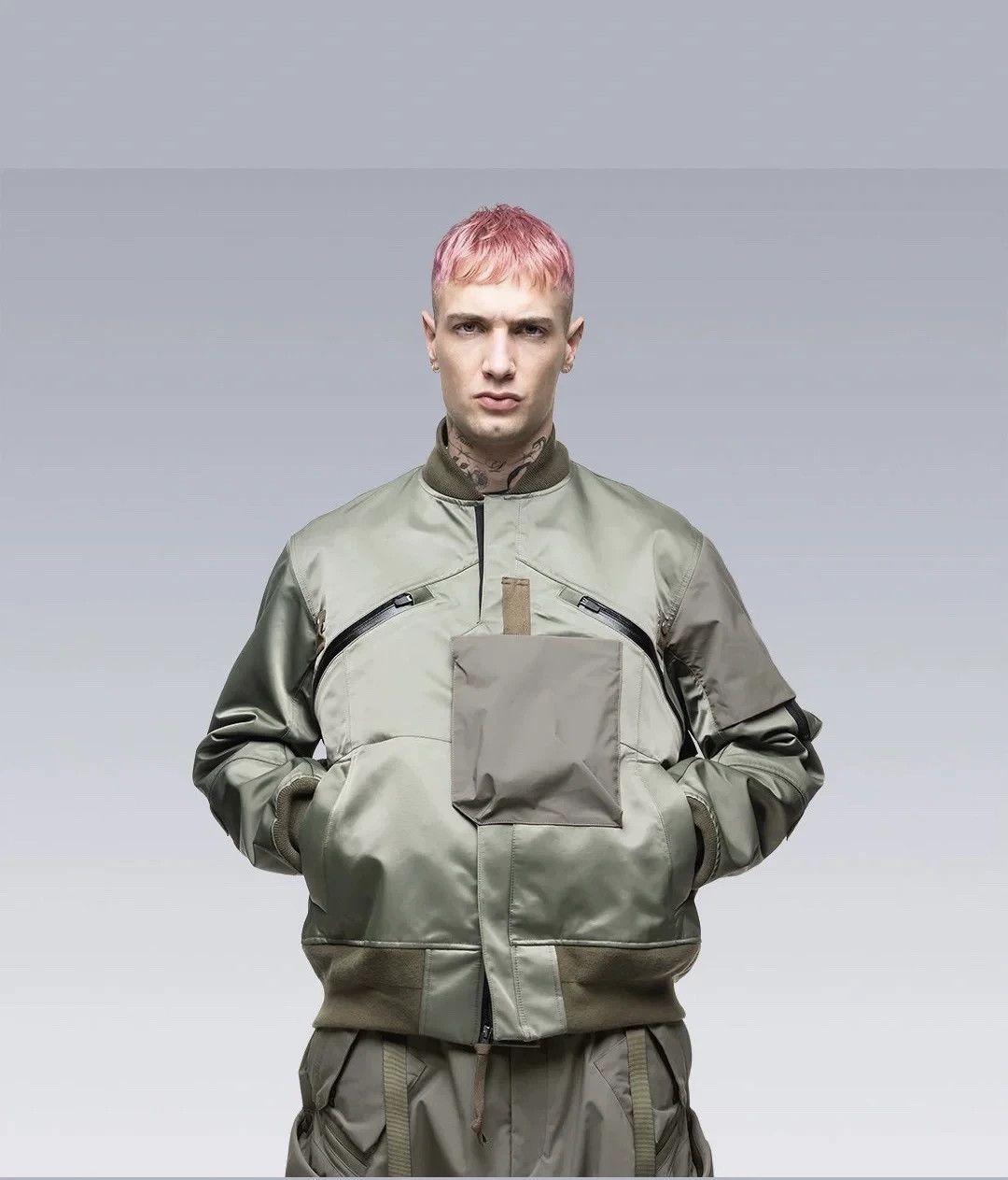 Sacai sacai acronym collaborative ma1 functional jacket Size US M / EU 48-50 / 2 - 2 Thumbnail
