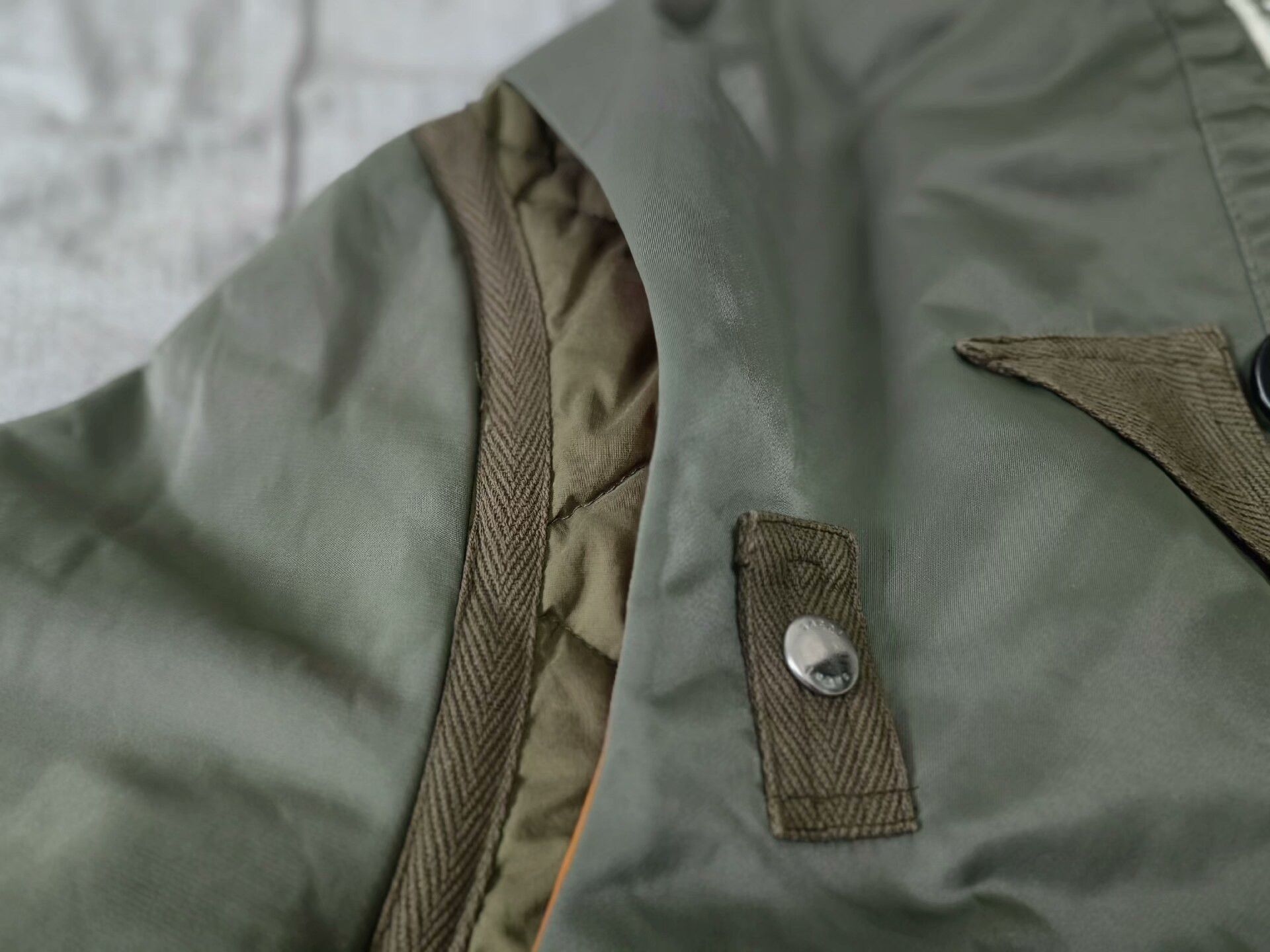 Sacai sacai nylon twill mix bomber jacket Size US M / EU 48-50 / 2 - 3 Thumbnail