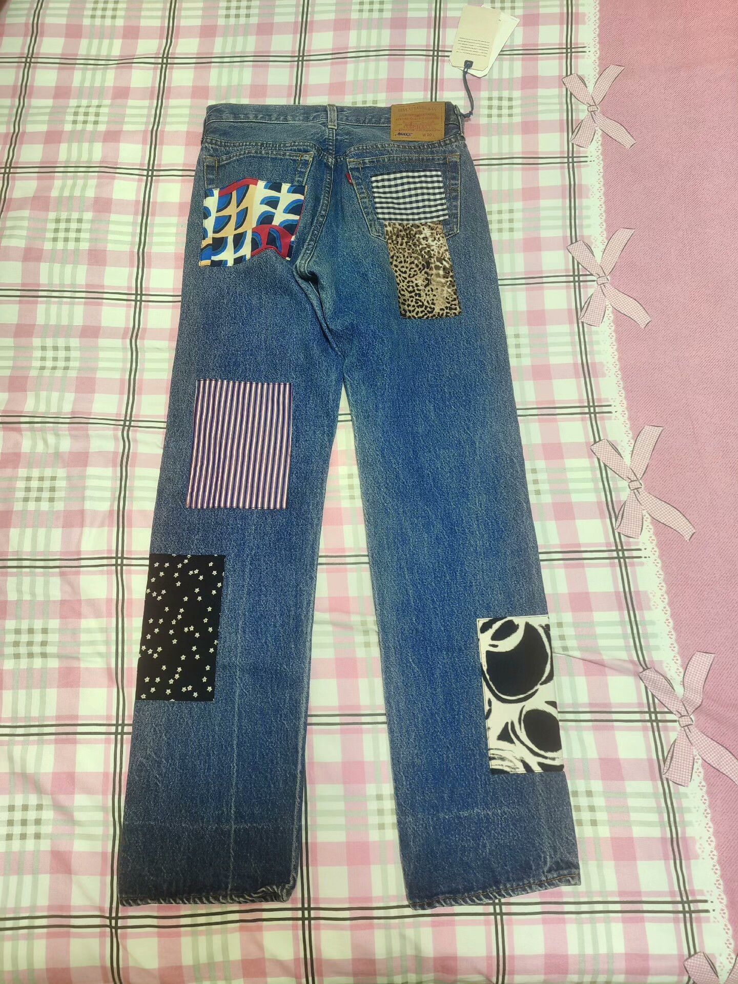 Levi's levi's awake ny patchwork denim jeans Size US 30 / EU 46 - 2 Thumbnail