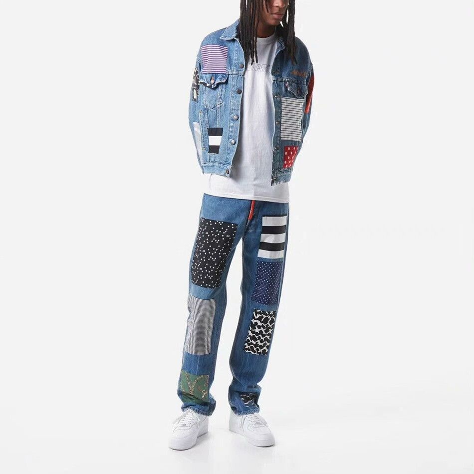 Levi's levi's awake ny patchwork denim jeans Size US 30 / EU 46 - 9 Thumbnail
