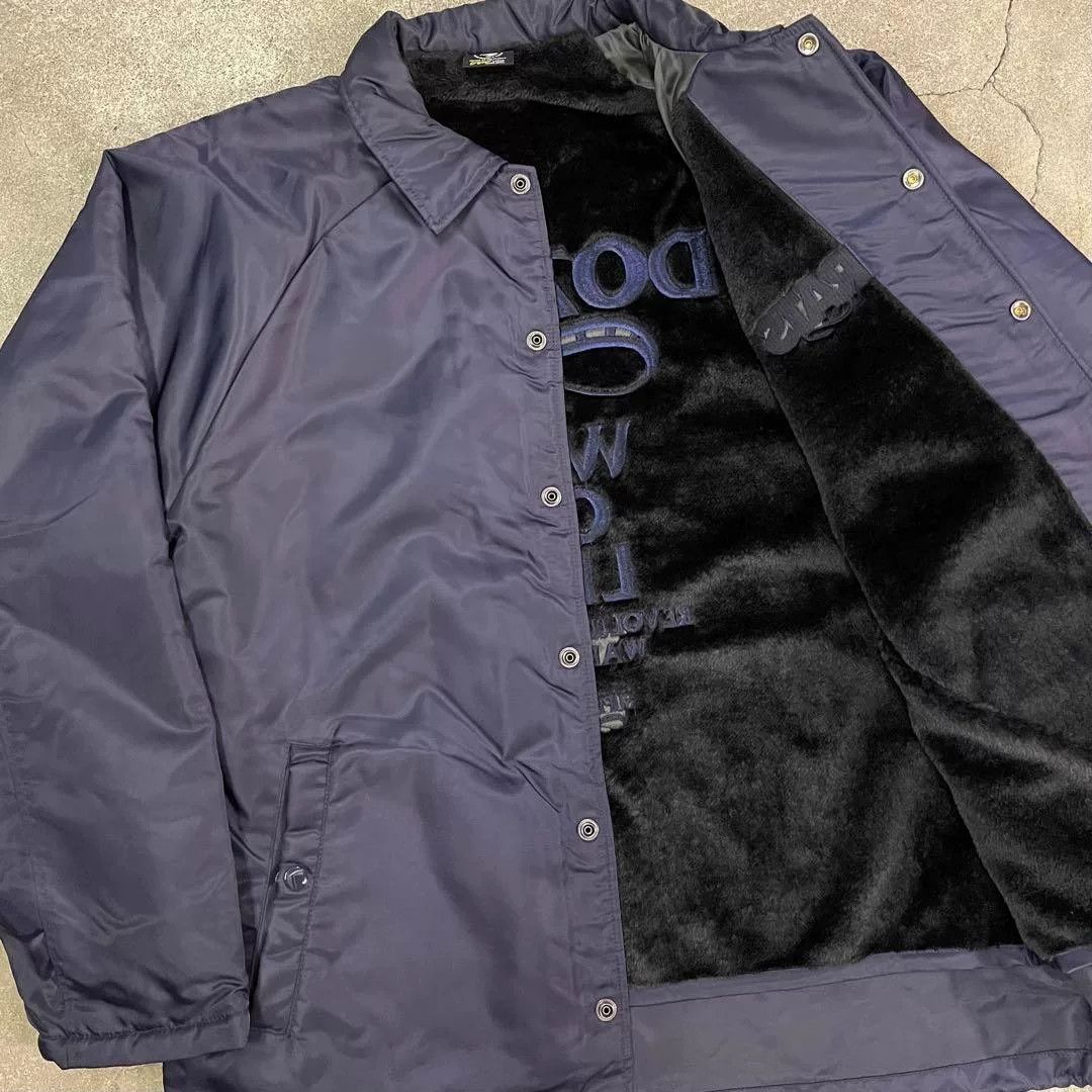 RATS JAPAN navy blue coach jacket with logo Size US XL / EU 56 / 4 - 4 Thumbnail