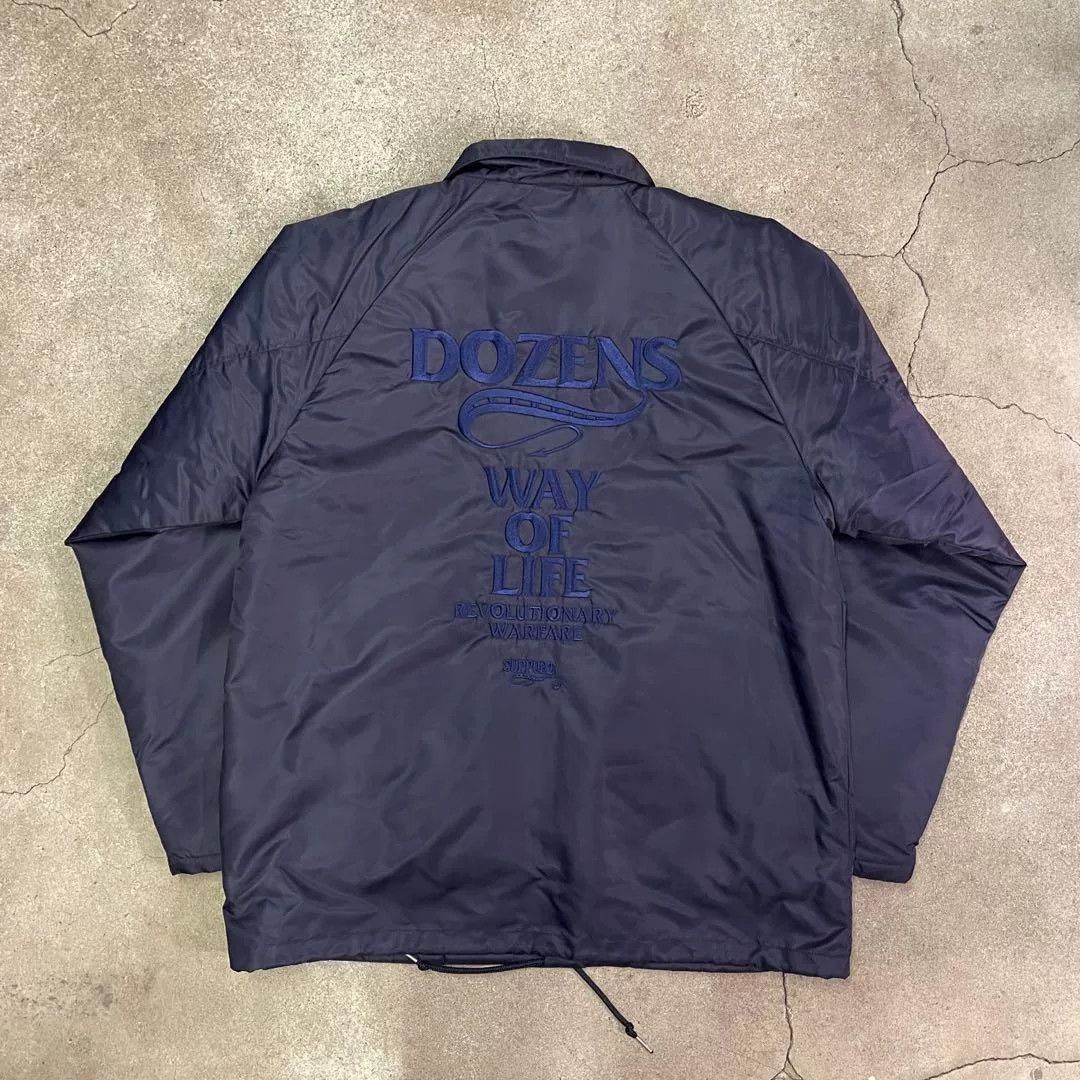 RATS JAPAN navy blue coach jacket with logo Size US XL / EU 56 / 4 - 2 Thumbnail