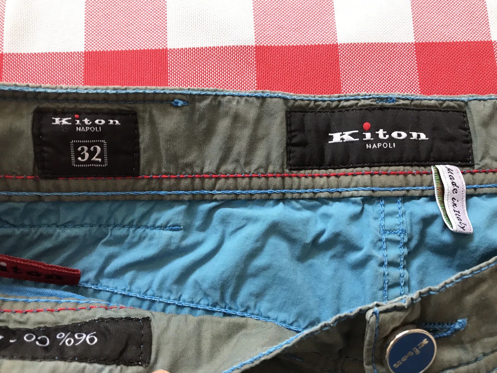 Kiton Kiton Casual Pants in Light Green Color Size US 32 / EU 48 - 6 Thumbnail
