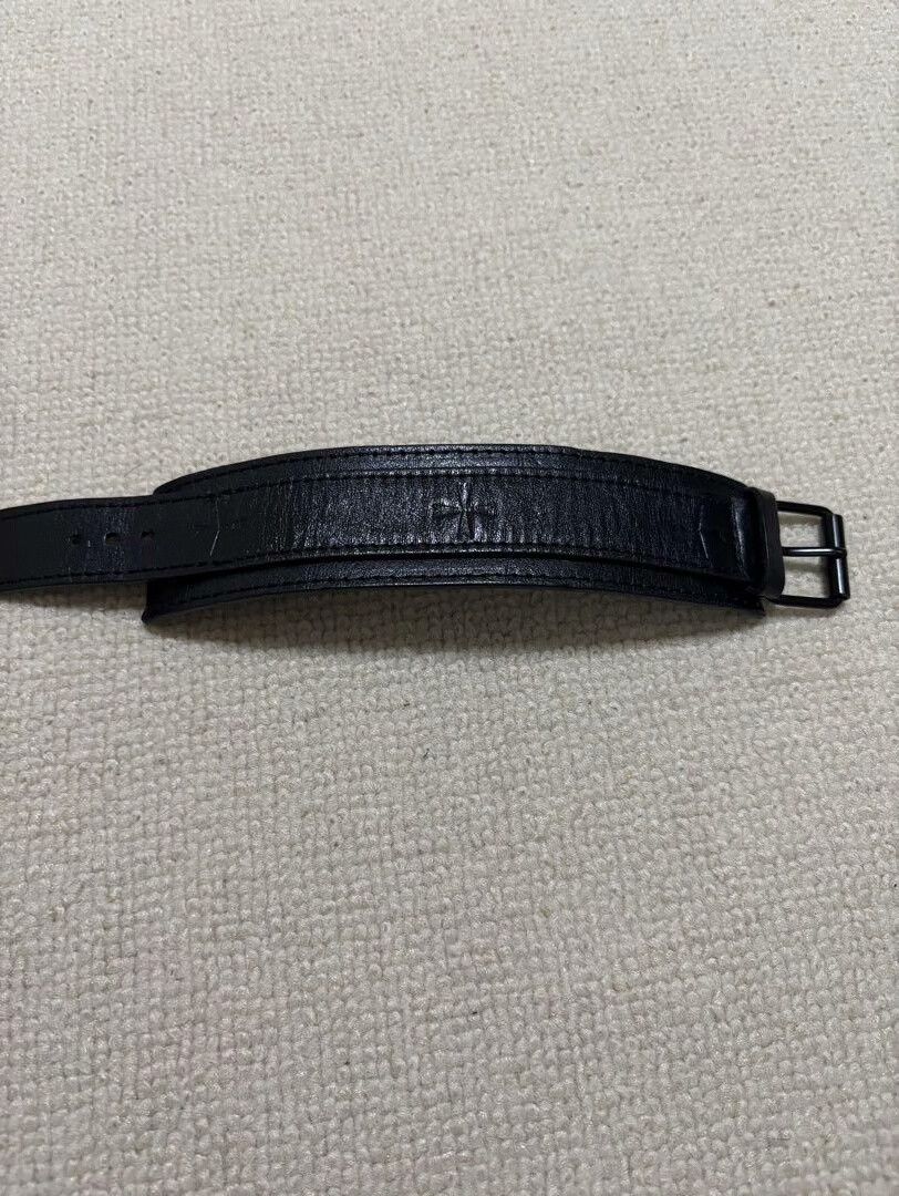Bape black leather adjustable wristband with logo Size ONE SIZE - 5 Thumbnail