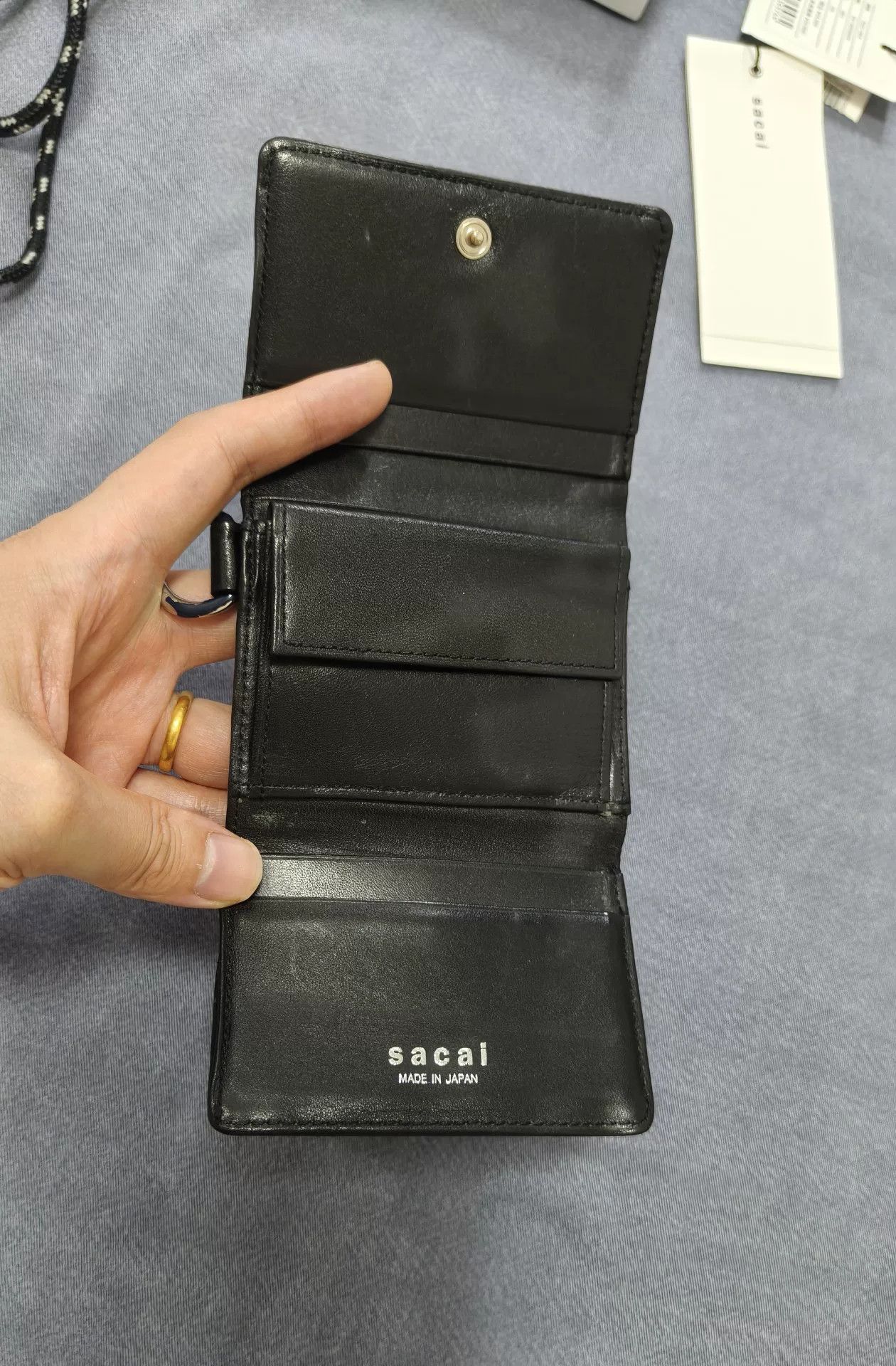 Sacai sacai x PORTER Leather Trifold Wallet Size ONE SIZE - 3 Thumbnail