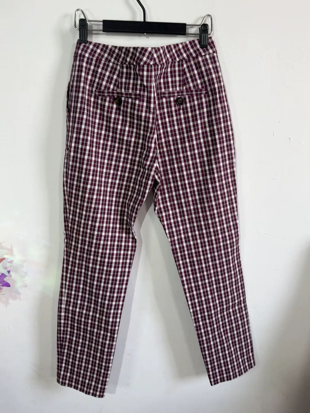 Burberry burberry women's plaid casual pants, us6 Size 28" / US 6 / IT 42 - 7 Thumbnail