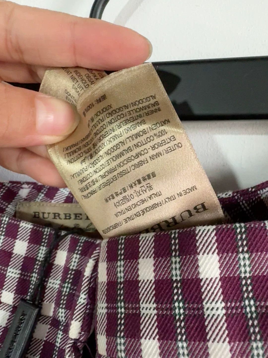 Burberry burberry women's plaid casual pants, us6 Size 28" / US 6 / IT 42 - 5 Thumbnail