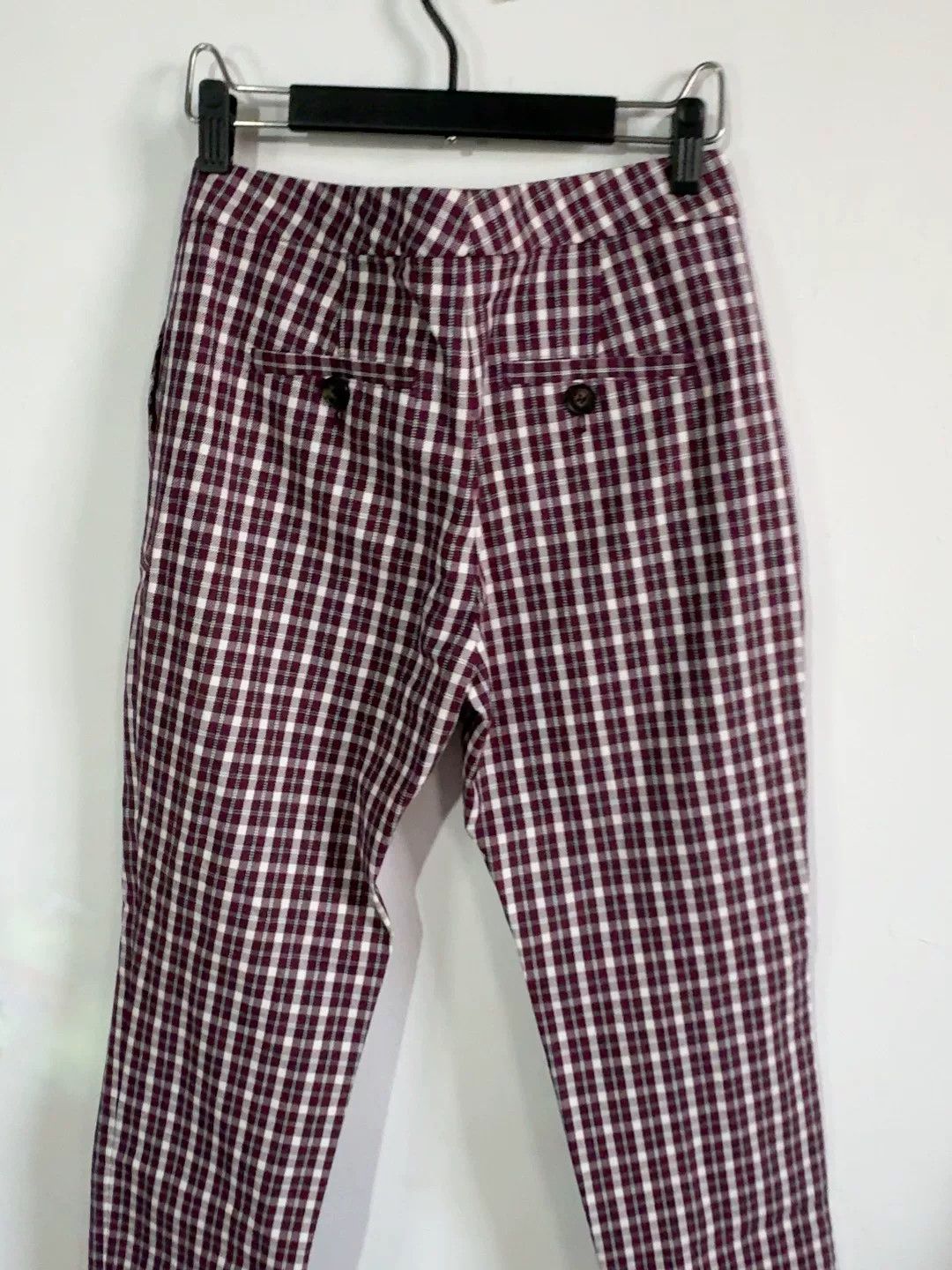 Burberry burberry women's plaid casual pants, us6 Size 28" / US 6 / IT 42 - 6 Thumbnail