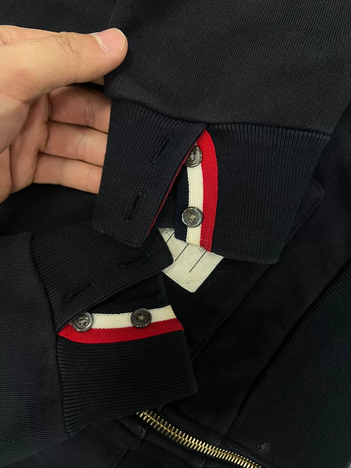 Thom Browne thom browne navy striped hooded sweatshirt Size US M / EU 48-50 / 2 - 5 Thumbnail