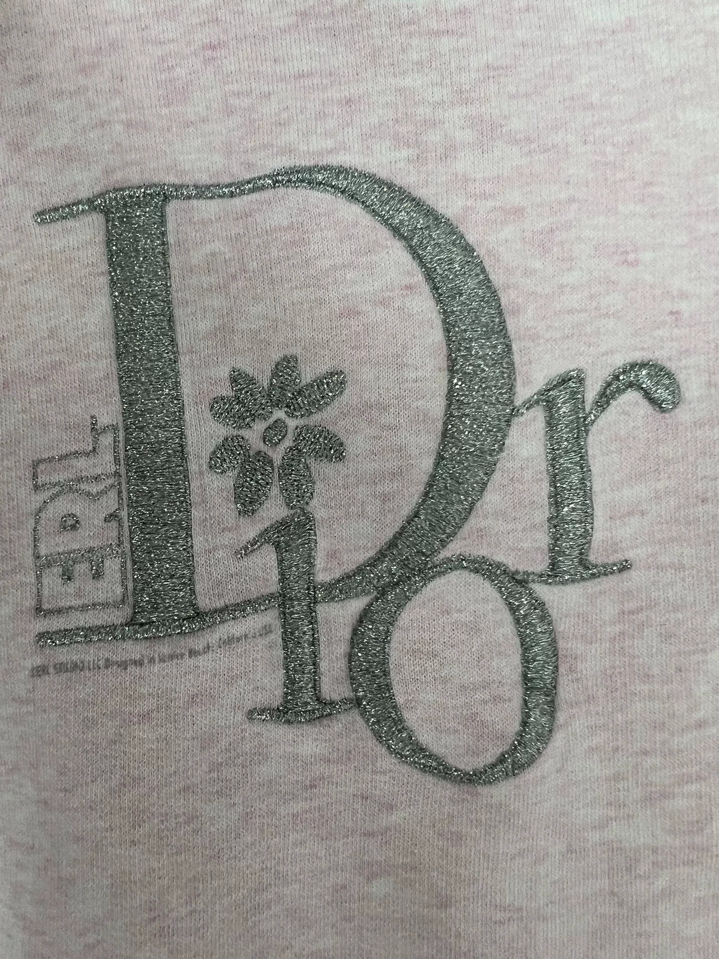 Dior Dior Logo Embroidered Pink Sweatshirt Size XL / US 12-14 / IT 48-50 - 4 Thumbnail