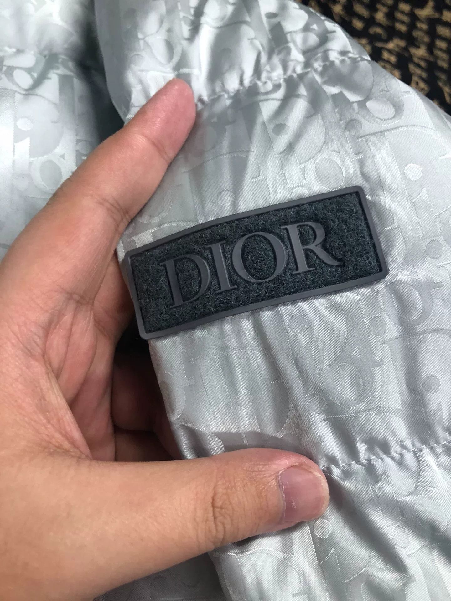 Dior dior logo hooded zip jacket in gray Size US L / EU 52-54 / 3 - 3 Thumbnail