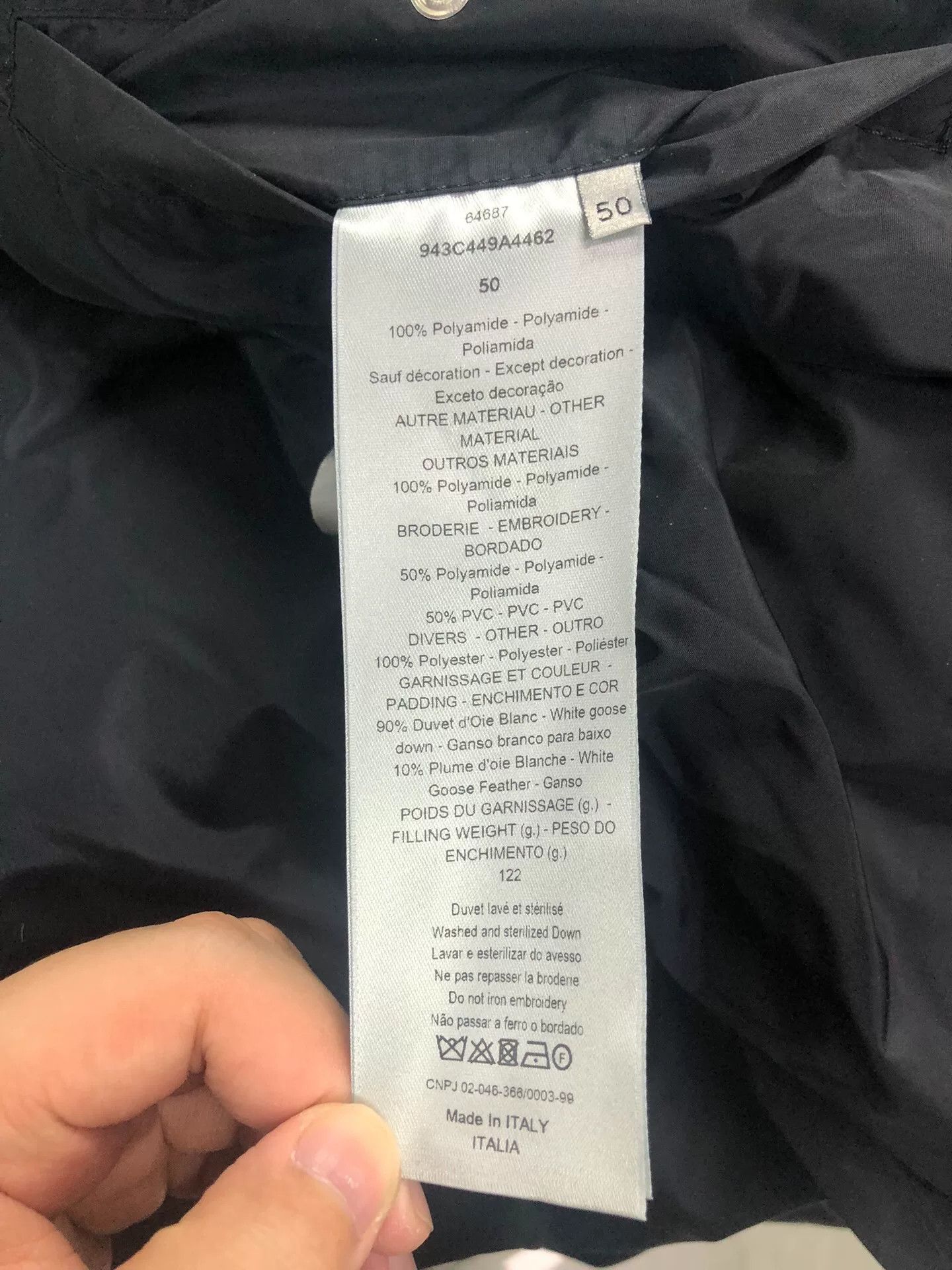 Dior dior logo hooded zip jacket in gray Size US L / EU 52-54 / 3 - 5 Thumbnail