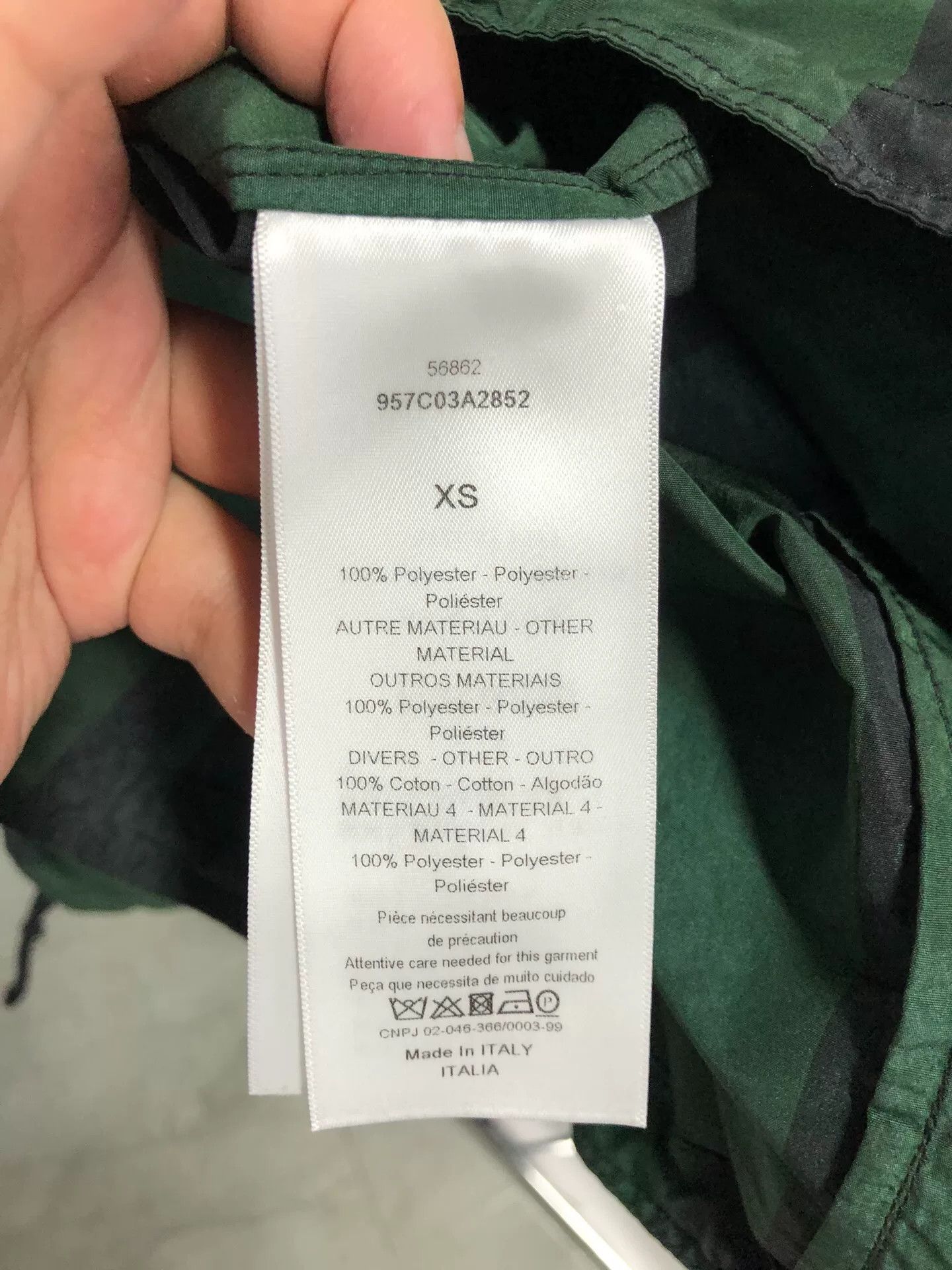 Dior Dior Women's Hooded Jacket in Green Gray Size XS / US 0-2 / IT 36-38 - 4 Thumbnail