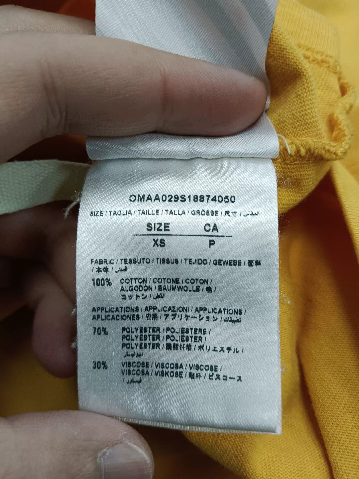 Off-White off-white logo patterned short sleeve t-shirt Size US XS / EU 42 / 0 - 4 Thumbnail