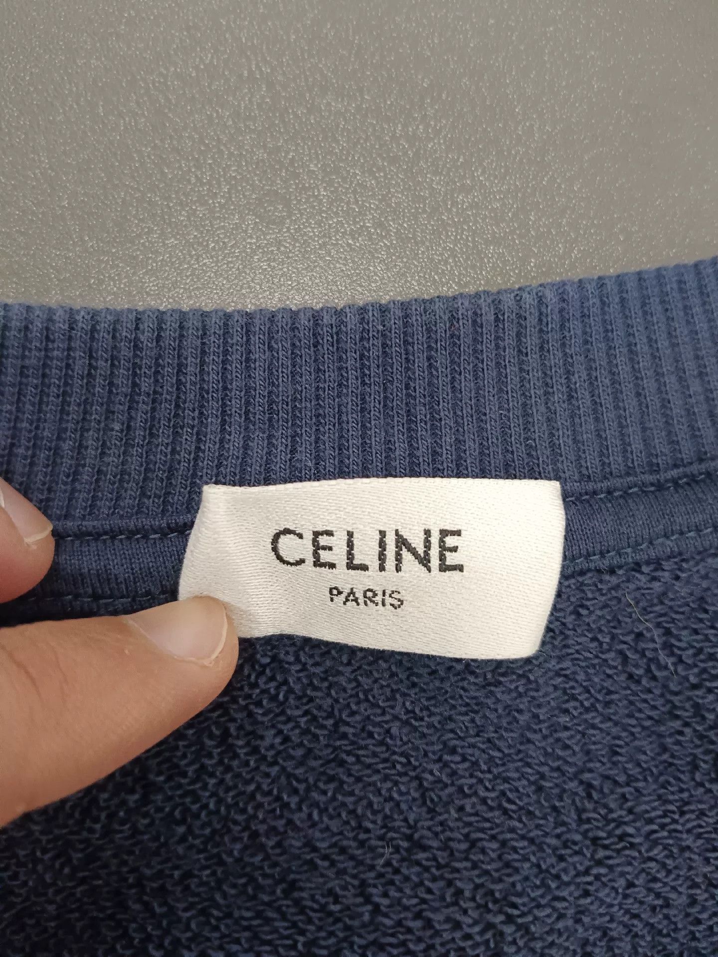 Celine celine classic logo crew neck sweatshirt Size L / US 10 / IT 46 - 3 Thumbnail