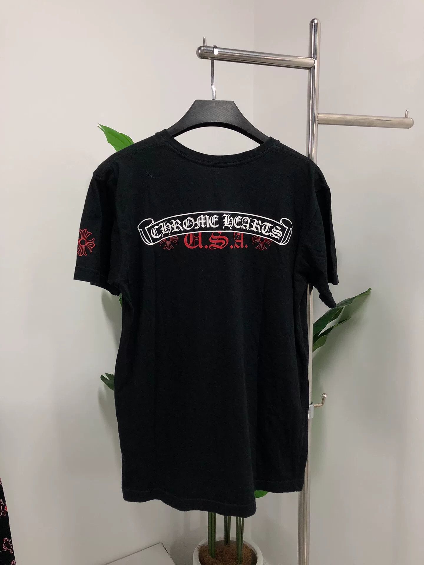 Chrome Hearts classic chrome hearts black short sleeve t-shirt Size US M / EU 48-50 / 2 - 2 Thumbnail