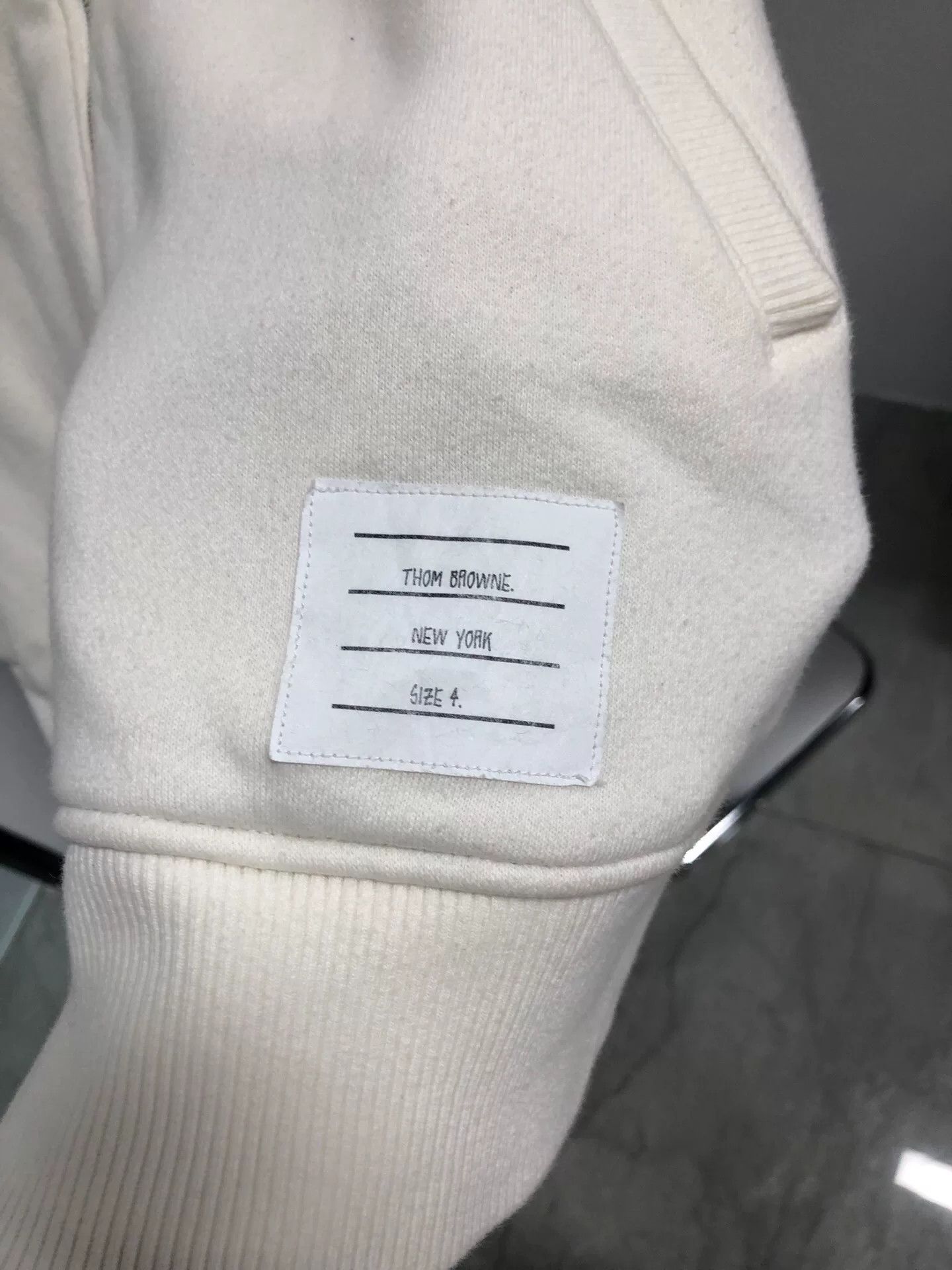 Thom Browne thom browne beige zip long sleeve jacket Size US M / EU 48-50 / 2 - 4 Thumbnail