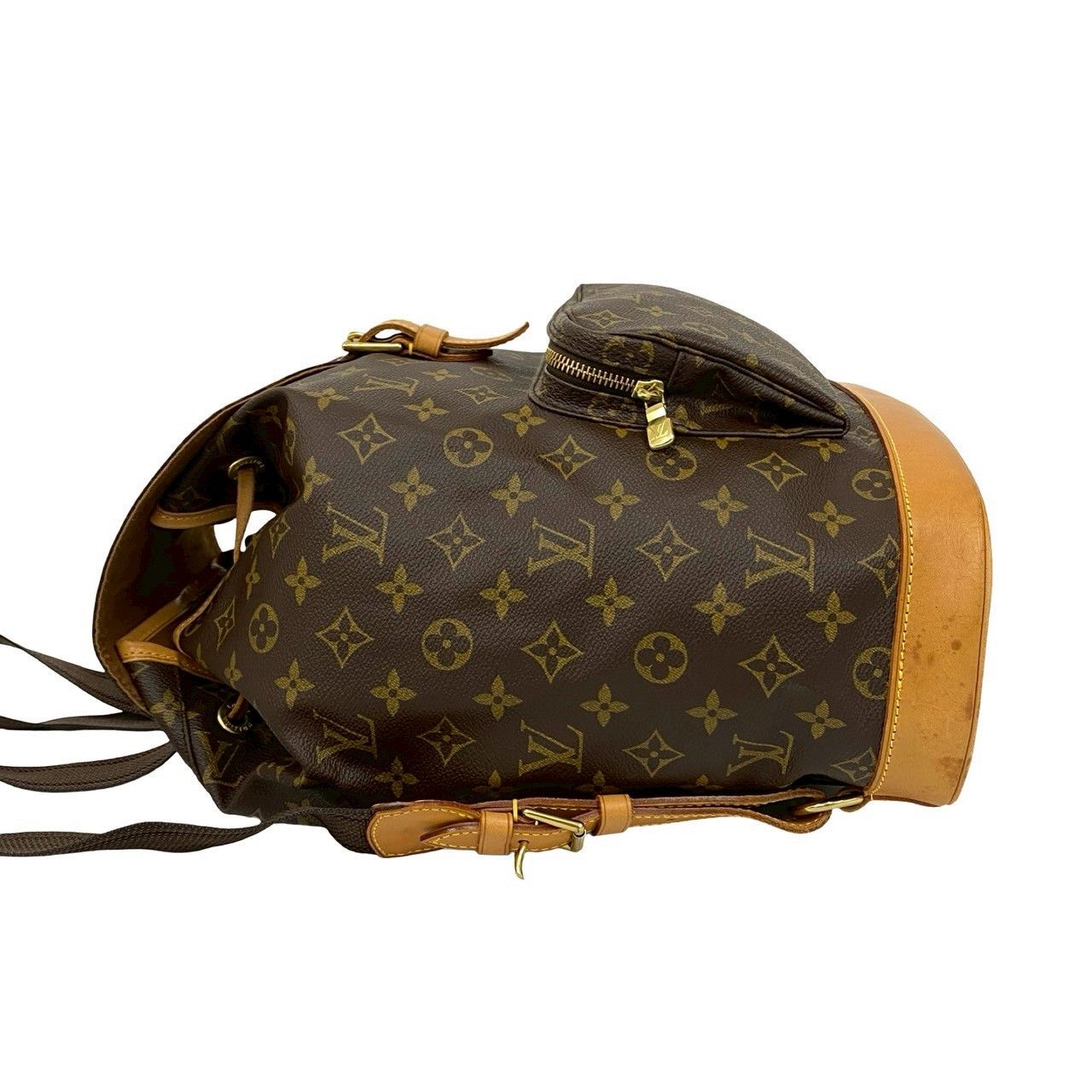 Louis Vuitton Louis Vuitton Louis Vuitton Montsouris Monogram Leather Backpack Canvas Backpack DUTY FREE for USA Size ONE SIZE - 6 Thumbnail